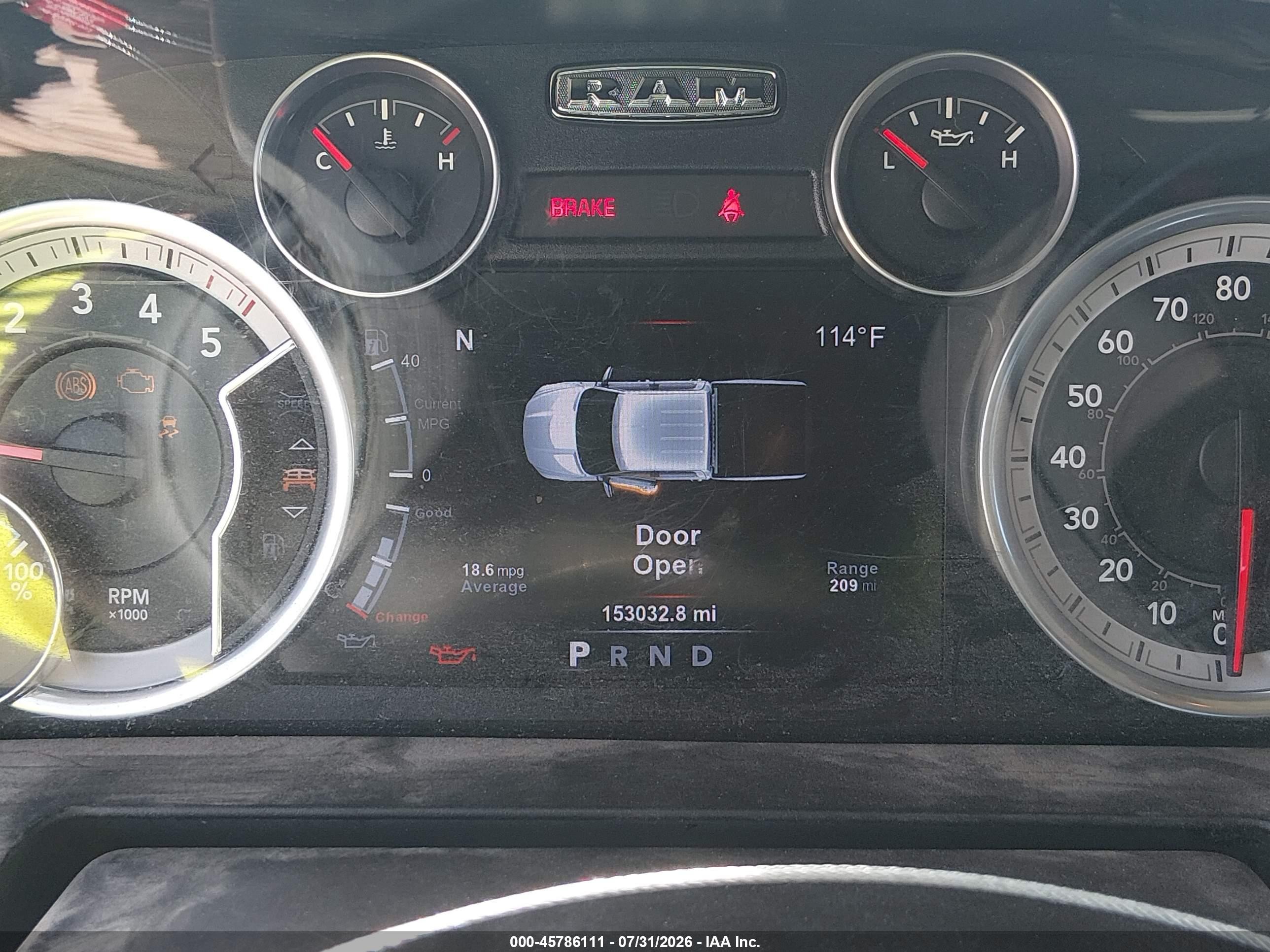2015 Ram 1500 Big Horn Gray vin: 1C6RR7LM6FS680639