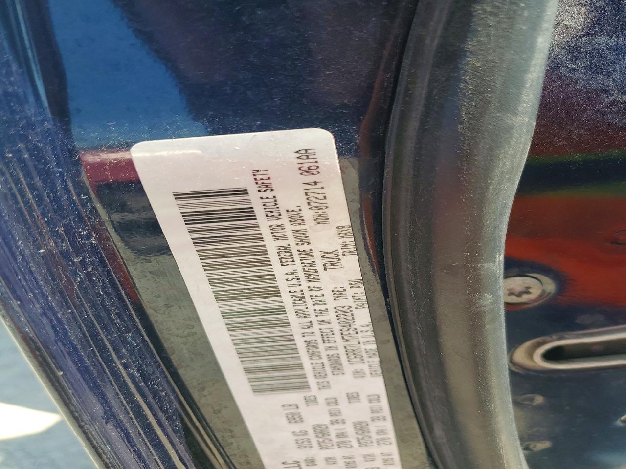 2014 Ram 1500 Slt Blue vin: 1C6RR7LM7ES402203