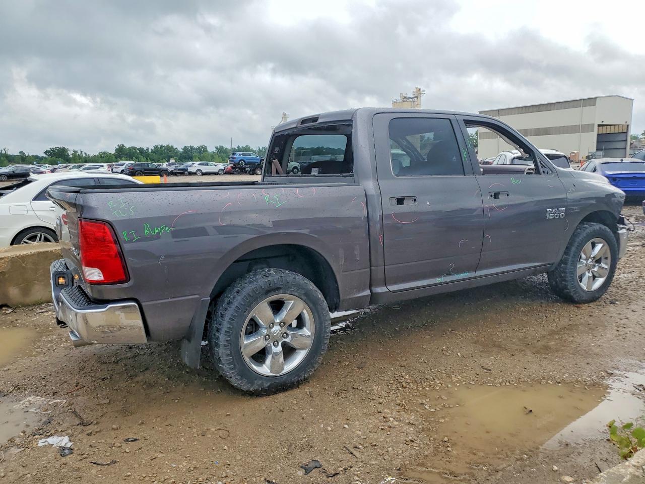 2015 Ram 1500 Slt Gray vin: 1C6RR7LM7FS533715