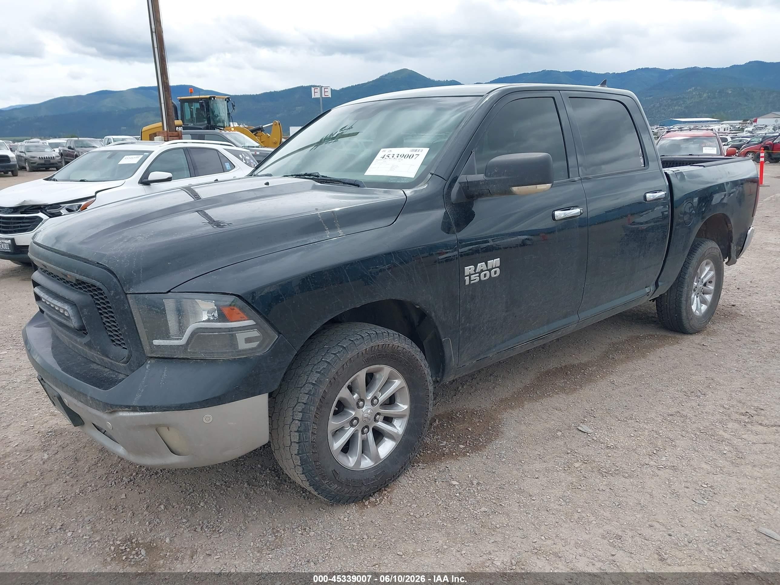 2016 Ram 1500 Big Horn Black vin: 1C6RR7LM8GS205351