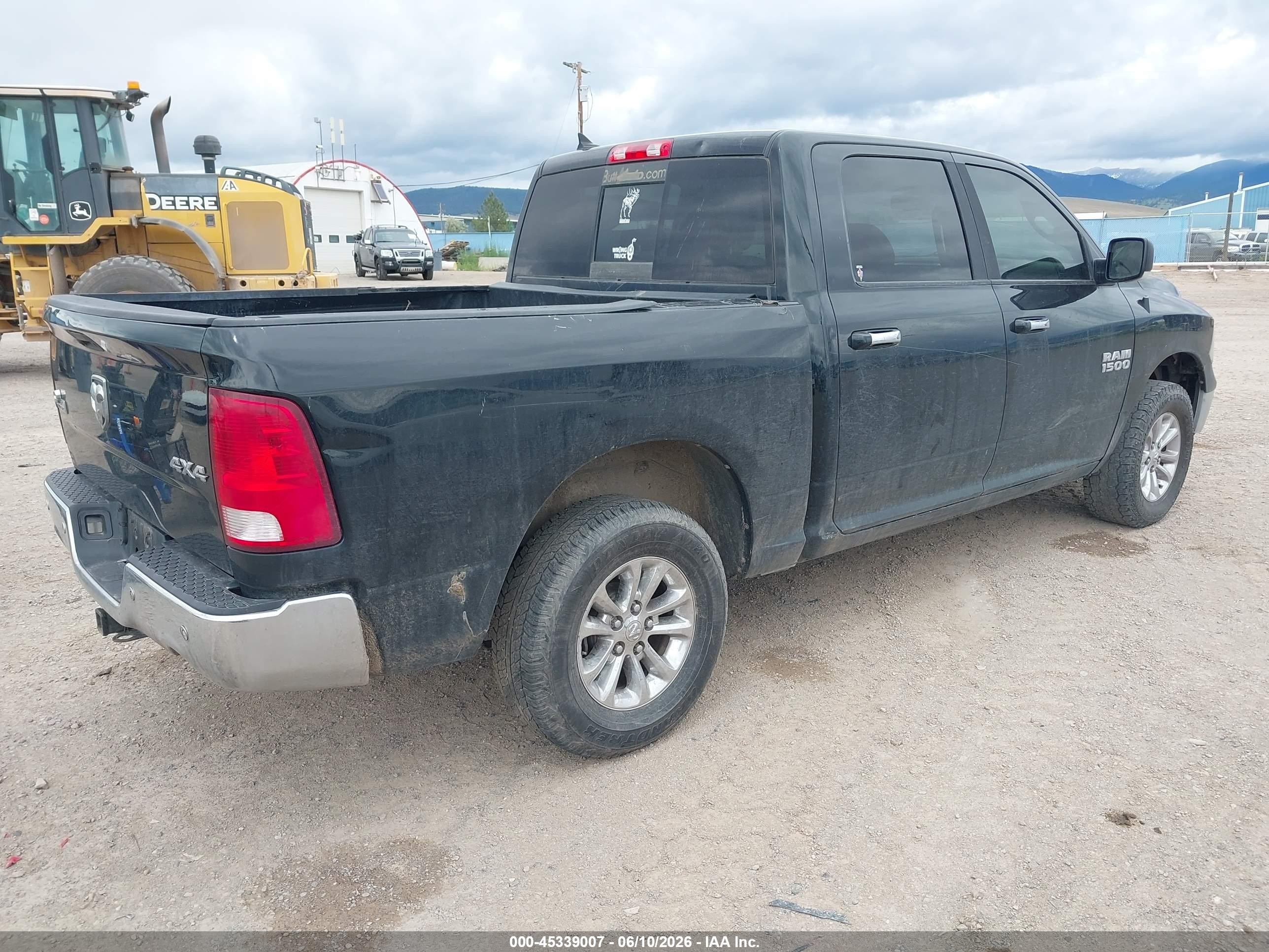 2016 Ram 1500 Big Horn Black vin: 1C6RR7LM8GS205351