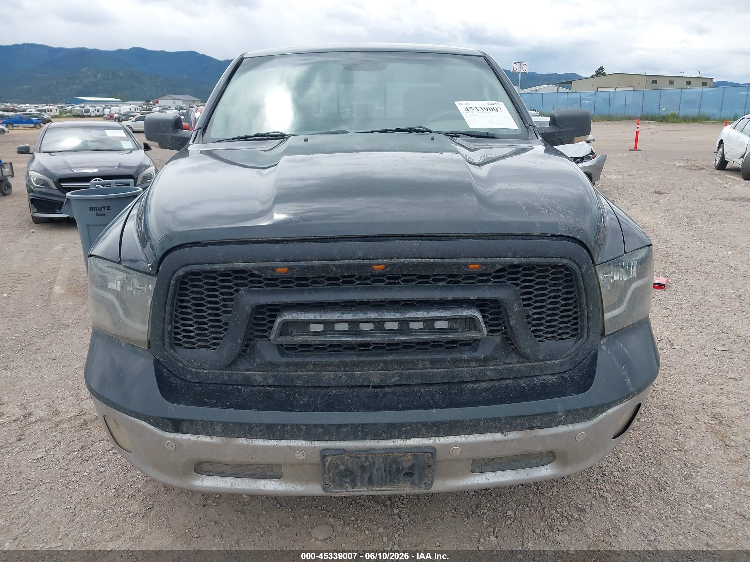 2016 Ram 1500 Big Horn Black vin: 1C6RR7LM8GS205351
