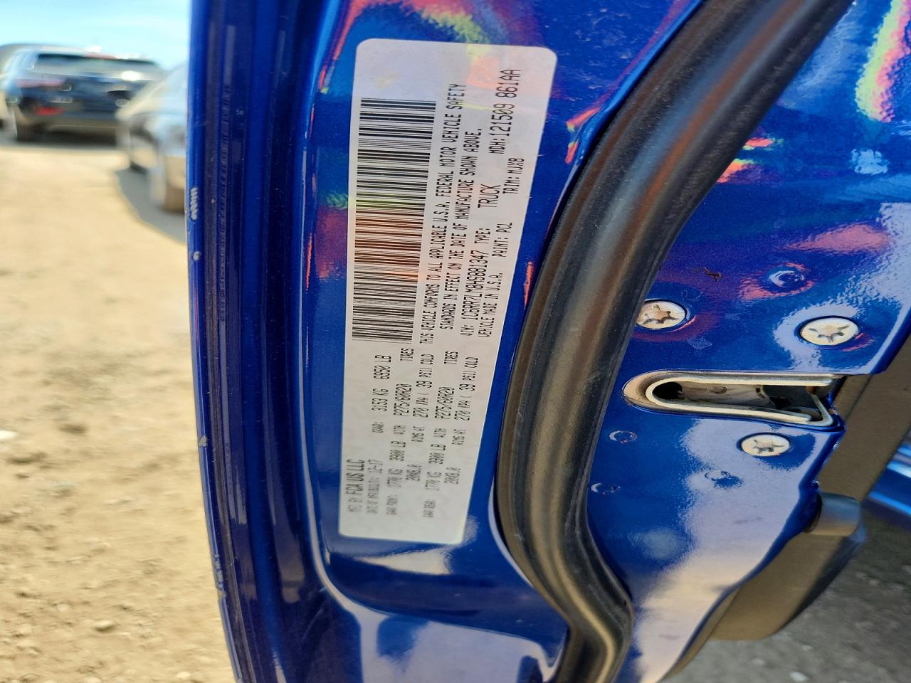 2017 Ram 1500 Slt Blue vin: 1C6RR7LM8HS881347