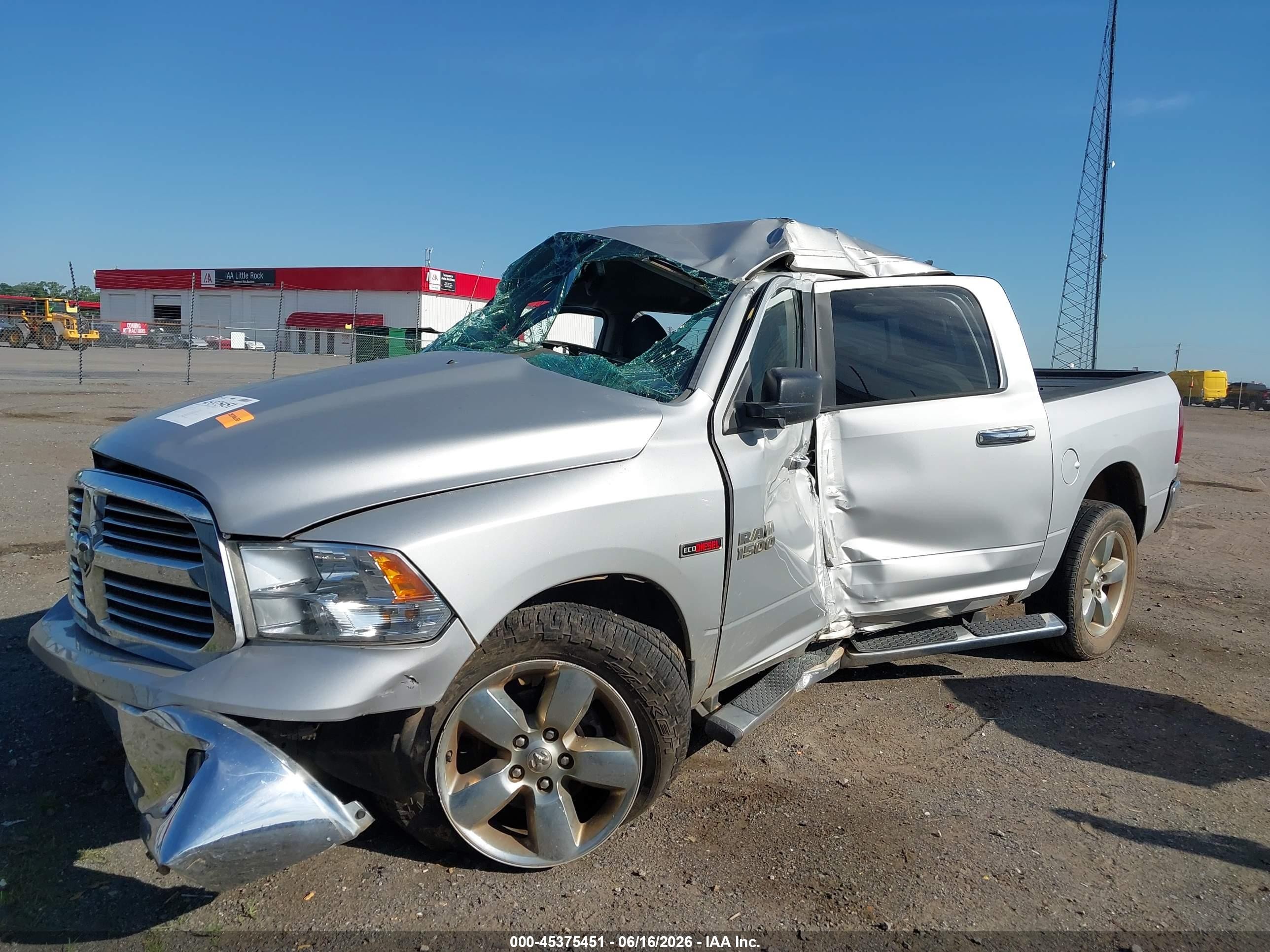 2015 Ram 1500 Big Horn Silver vin: 1C6RR7LM9FS719644