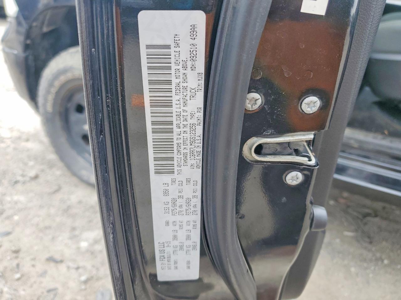 2016 Ram 1500 Slt Черный vin: 1C6RR7LM9GS123256