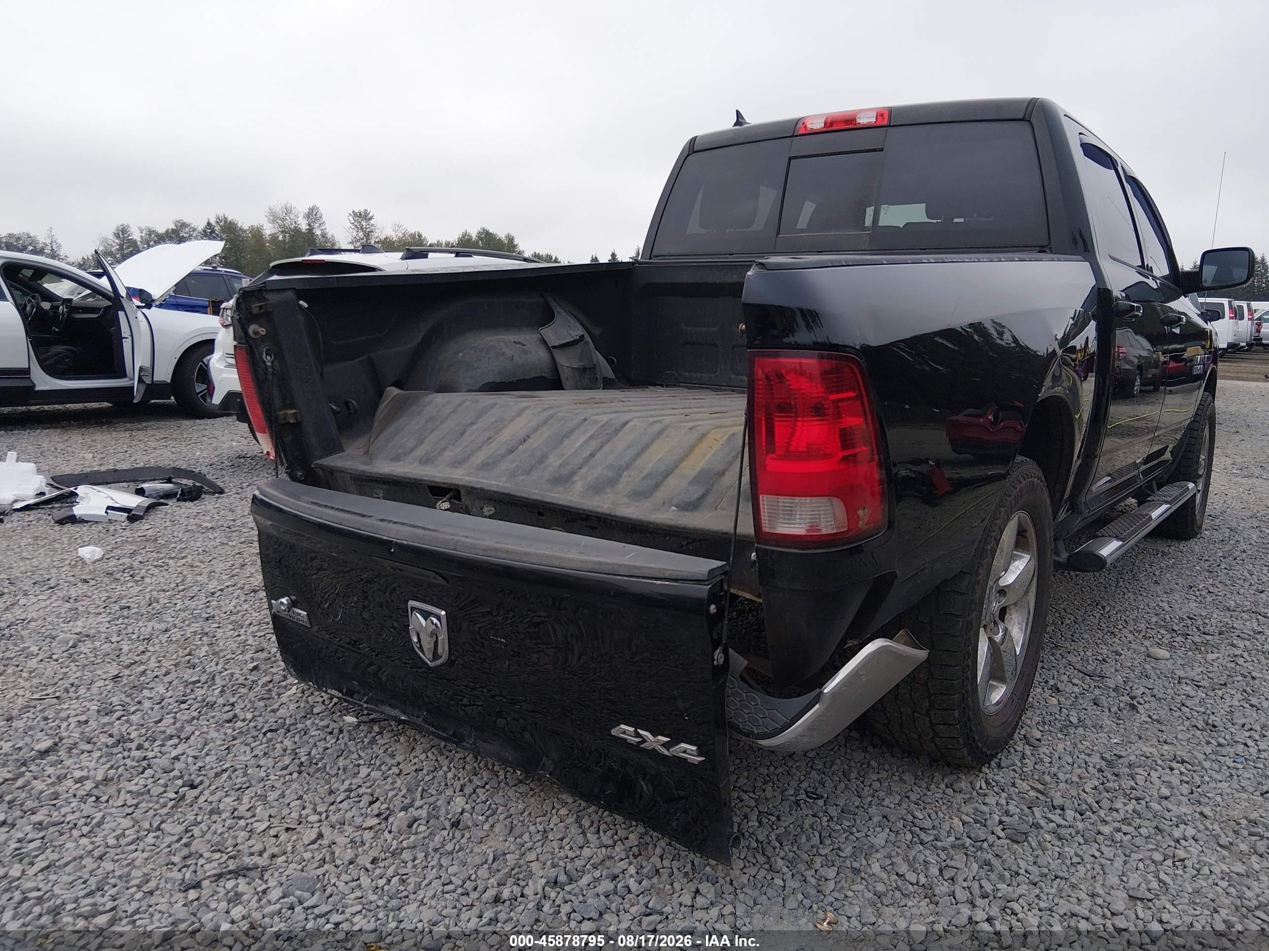 2015 Ram 1500 Big Horn Черный vin: 1C6RR7LMXFS543414