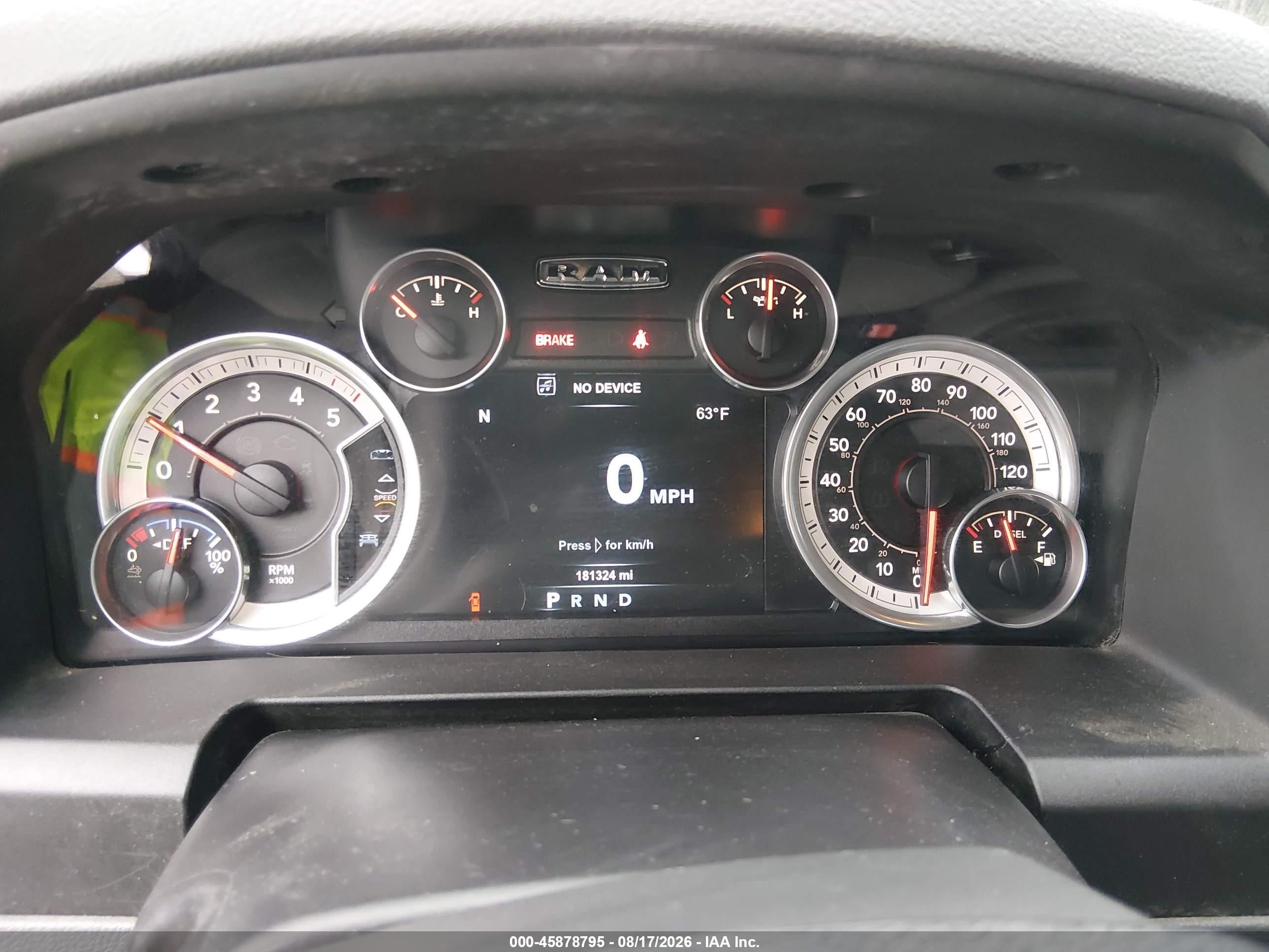 2015 Ram 1500 Big Horn Черный vin: 1C6RR7LMXFS543414