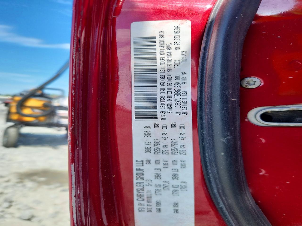 2013 Ram 1500 Slt Red vin: 1C6RR7LT0DS671620