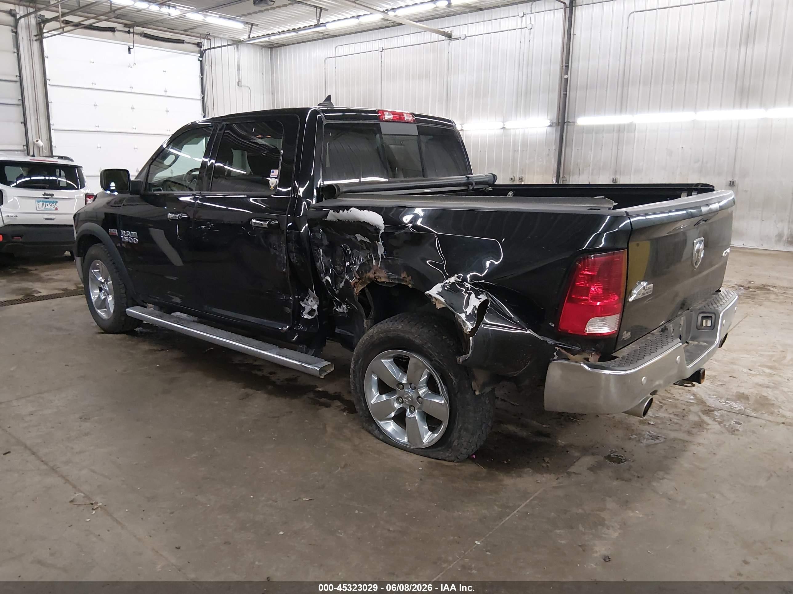 2014 Ram 1500 Big Horn Black vin: 1C6RR7LT0ES182913