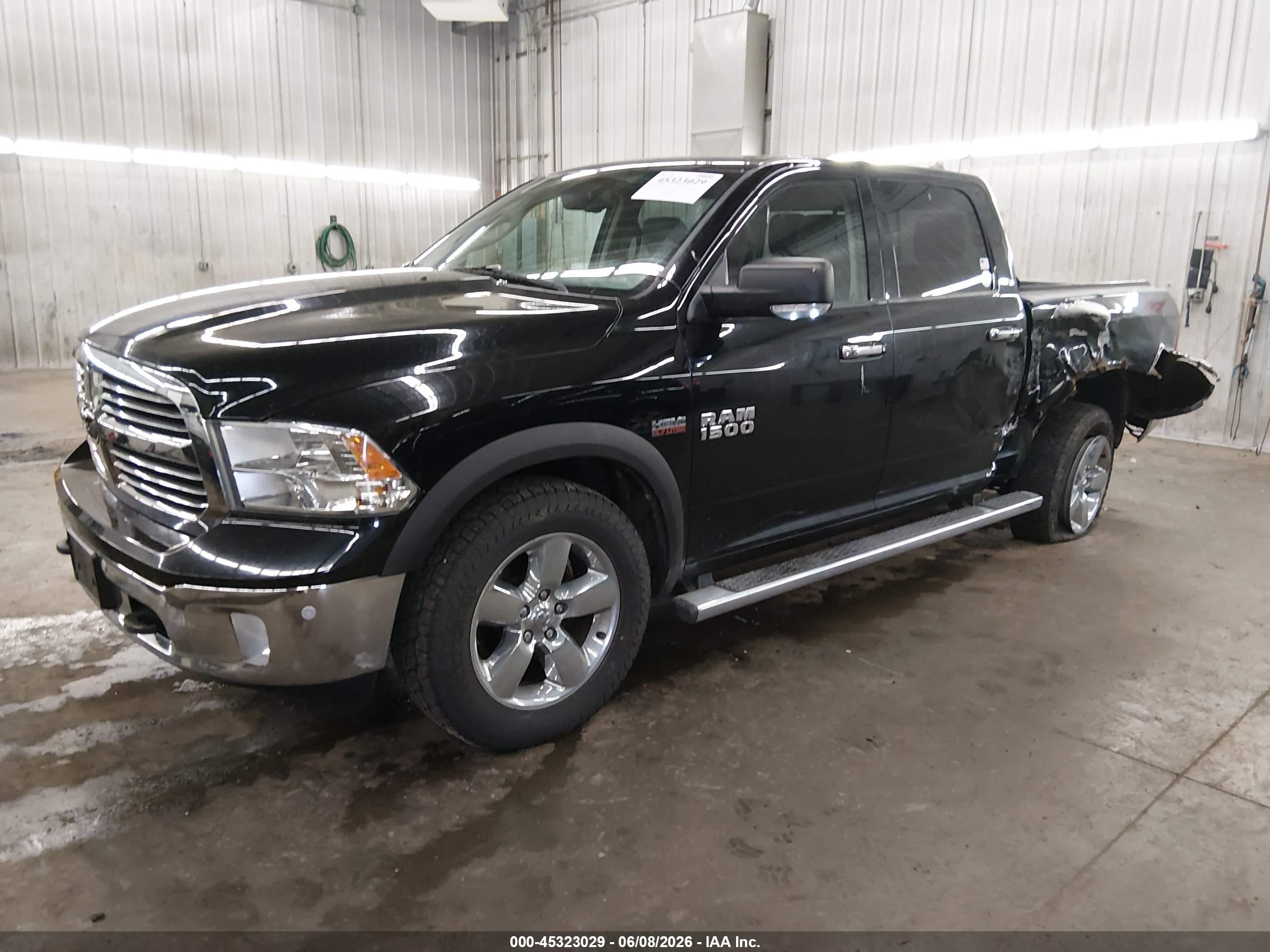 2014 Ram 1500 Big Horn Black vin: 1C6RR7LT0ES182913