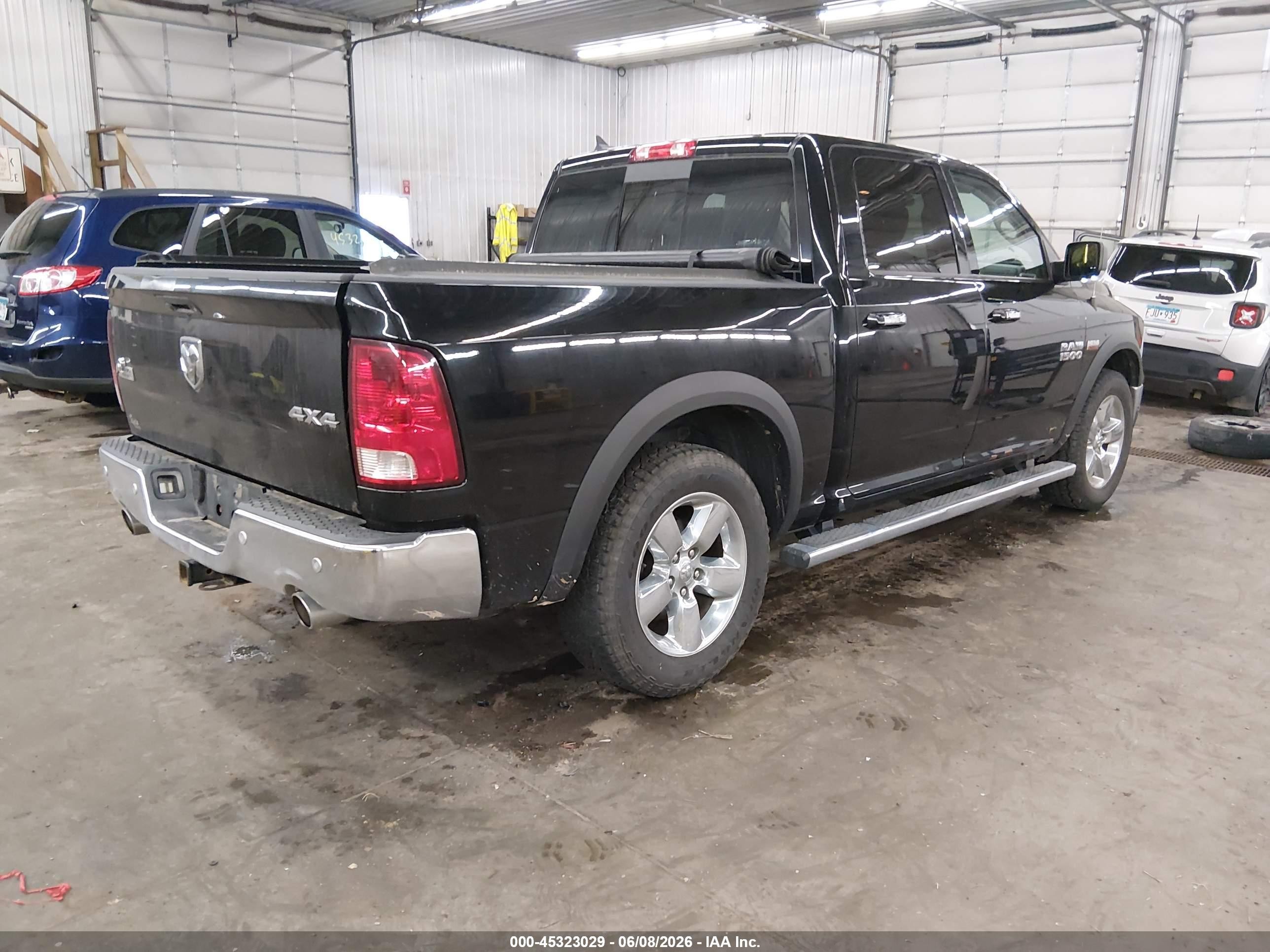 2014 Ram 1500 Big Horn Black vin: 1C6RR7LT0ES182913