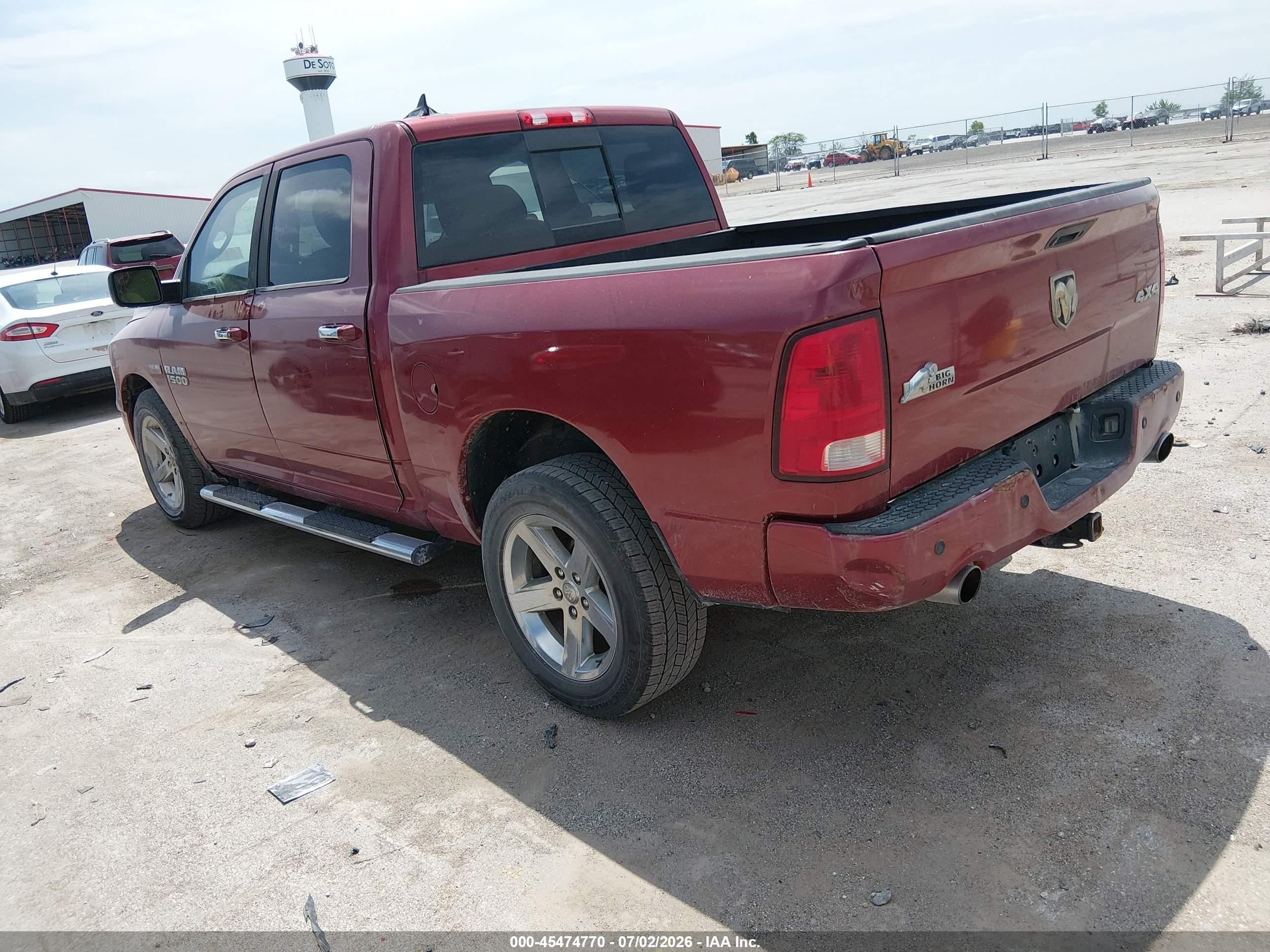 2014 Ram 1500 Big Horn Red vin: 1C6RR7LT0ES431016