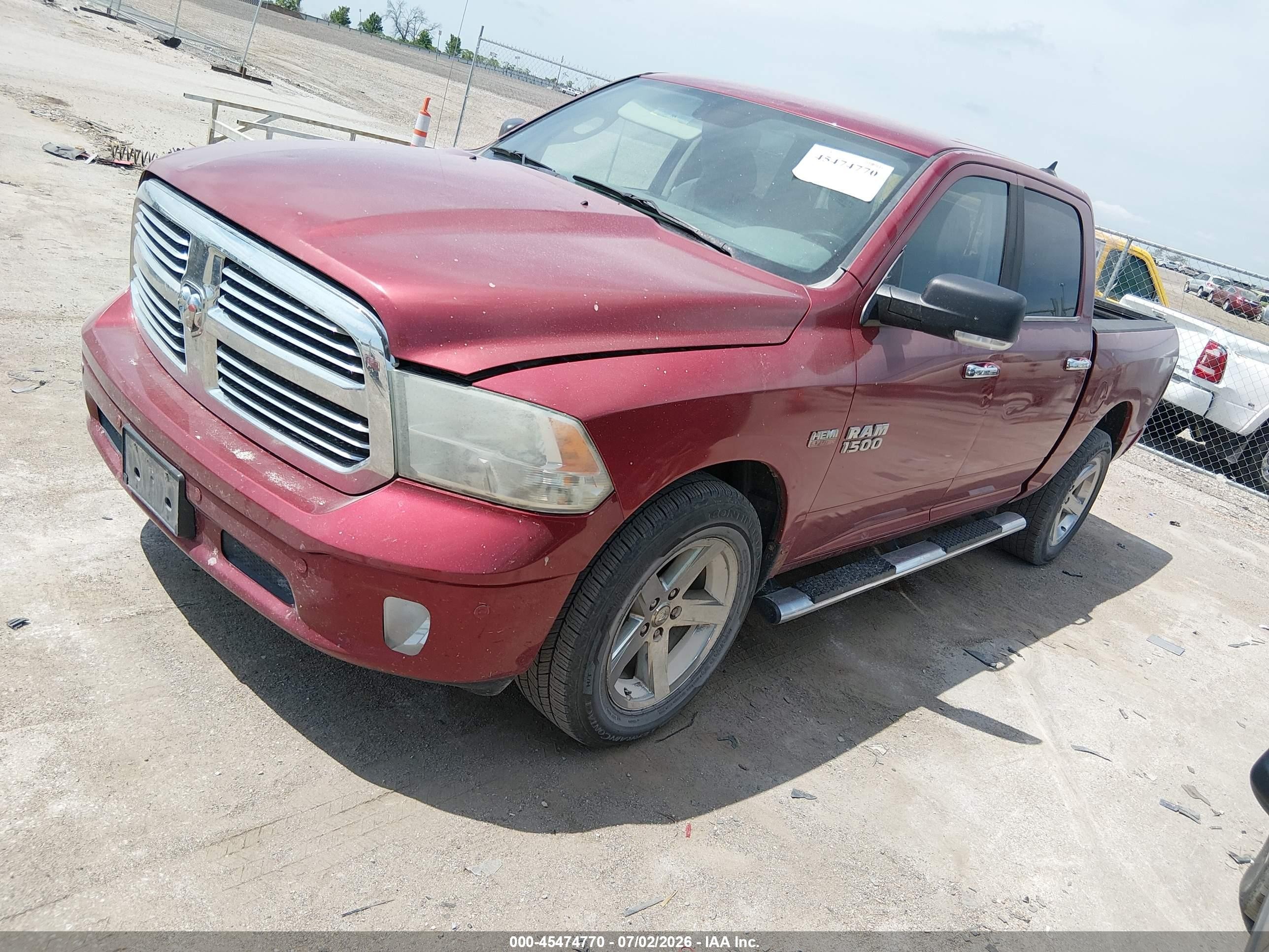2014 Ram 1500 Big Horn Red vin: 1C6RR7LT0ES431016