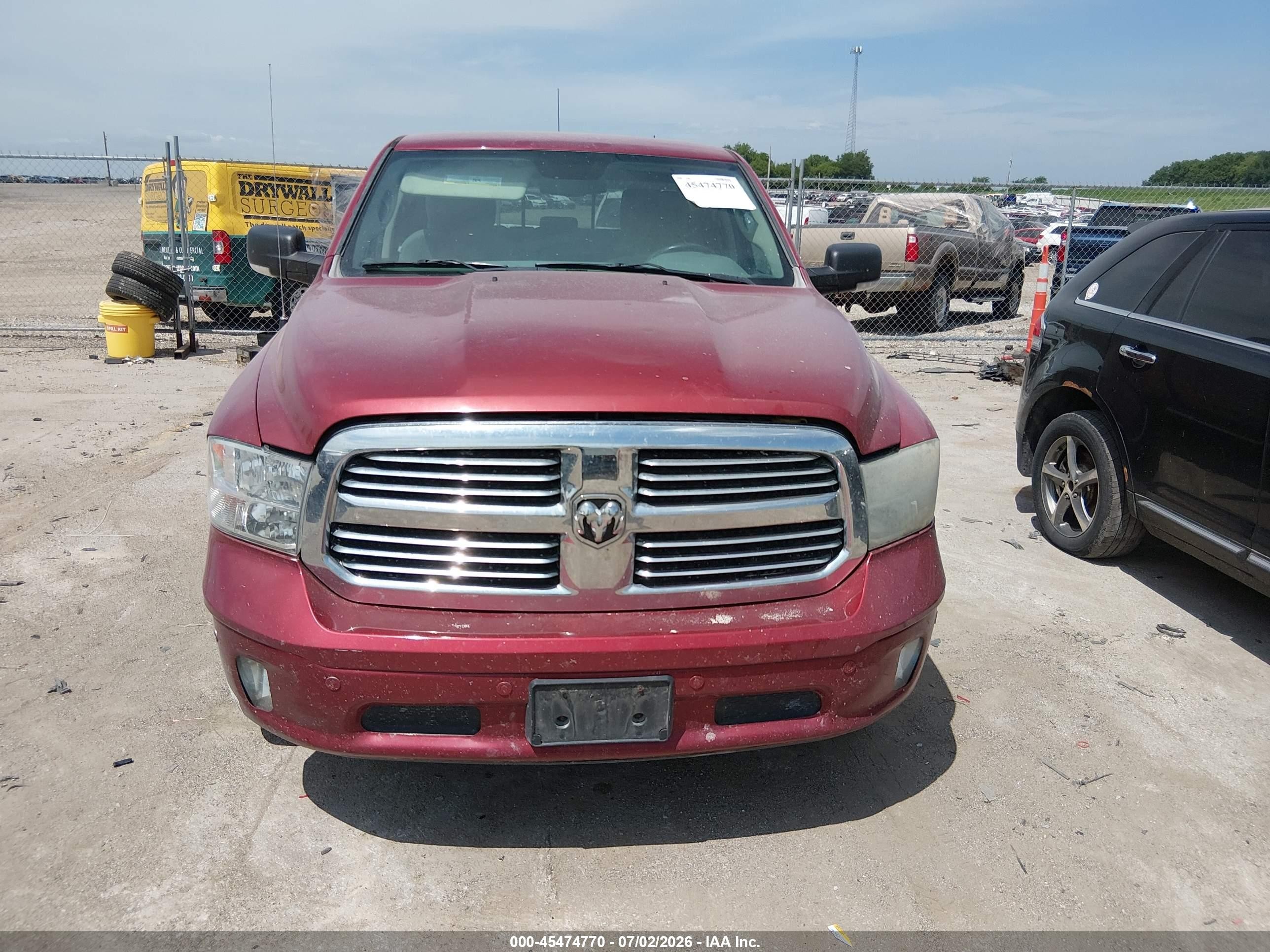 2014 Ram 1500 Big Horn Red vin: 1C6RR7LT0ES431016