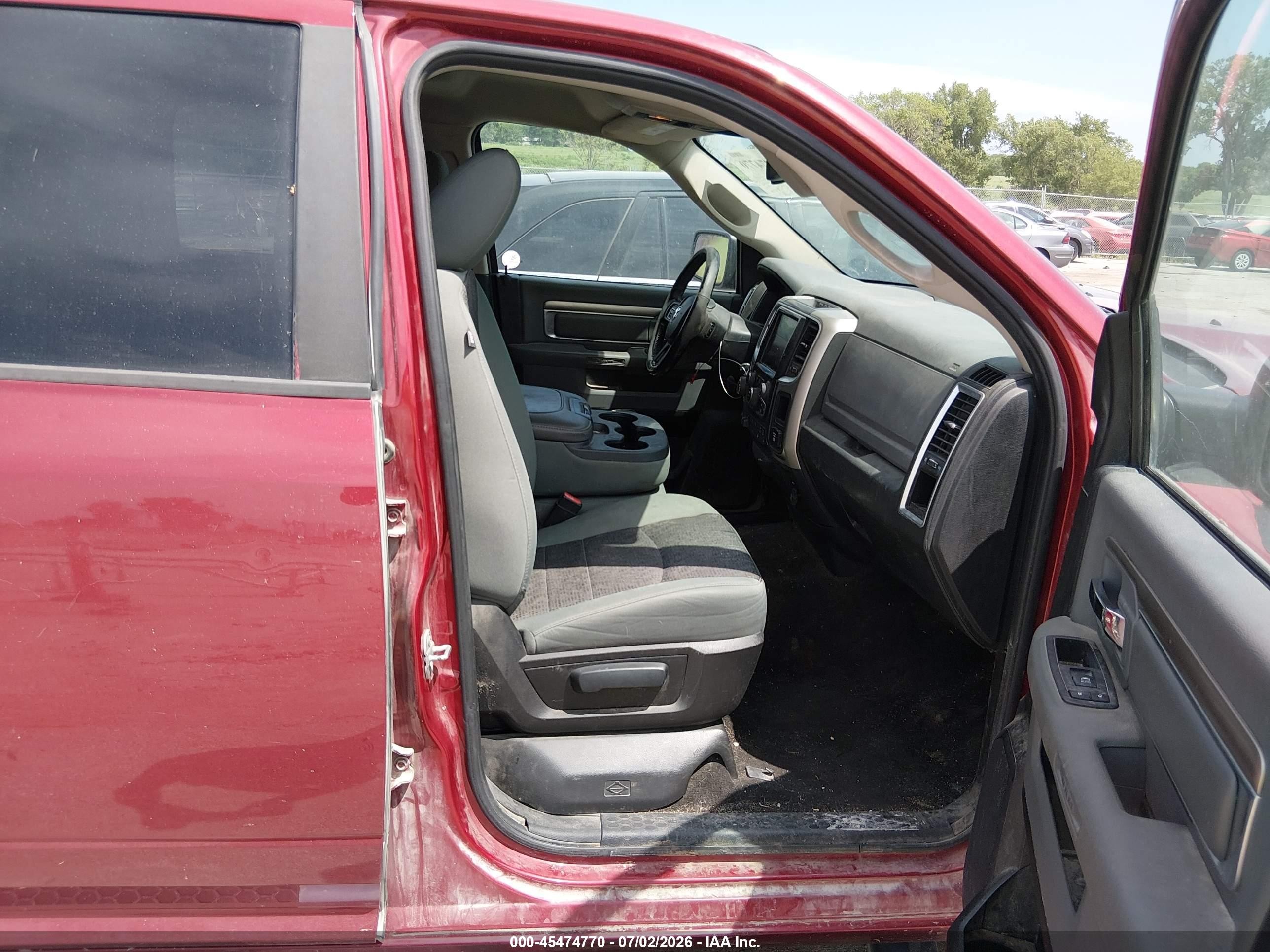 2014 Ram 1500 Big Horn Red vin: 1C6RR7LT0ES431016