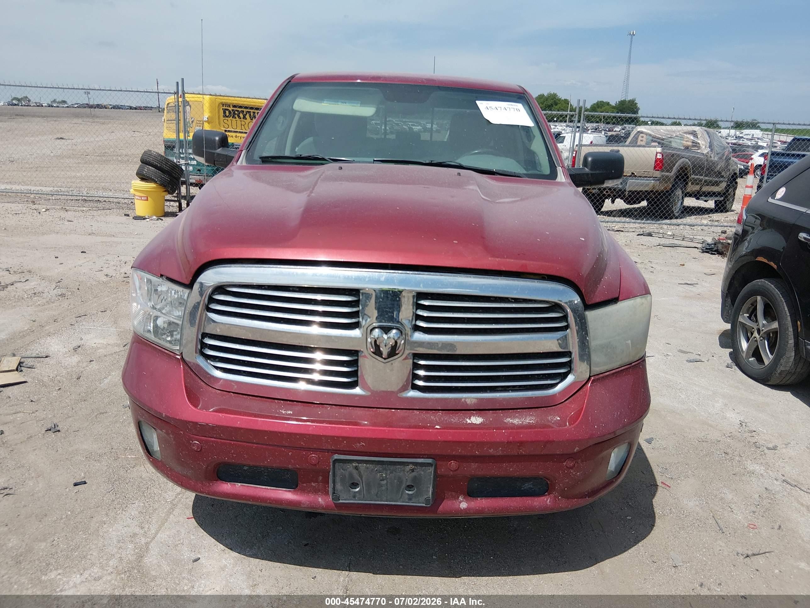 2014 Ram 1500 Big Horn Red vin: 1C6RR7LT0ES431016