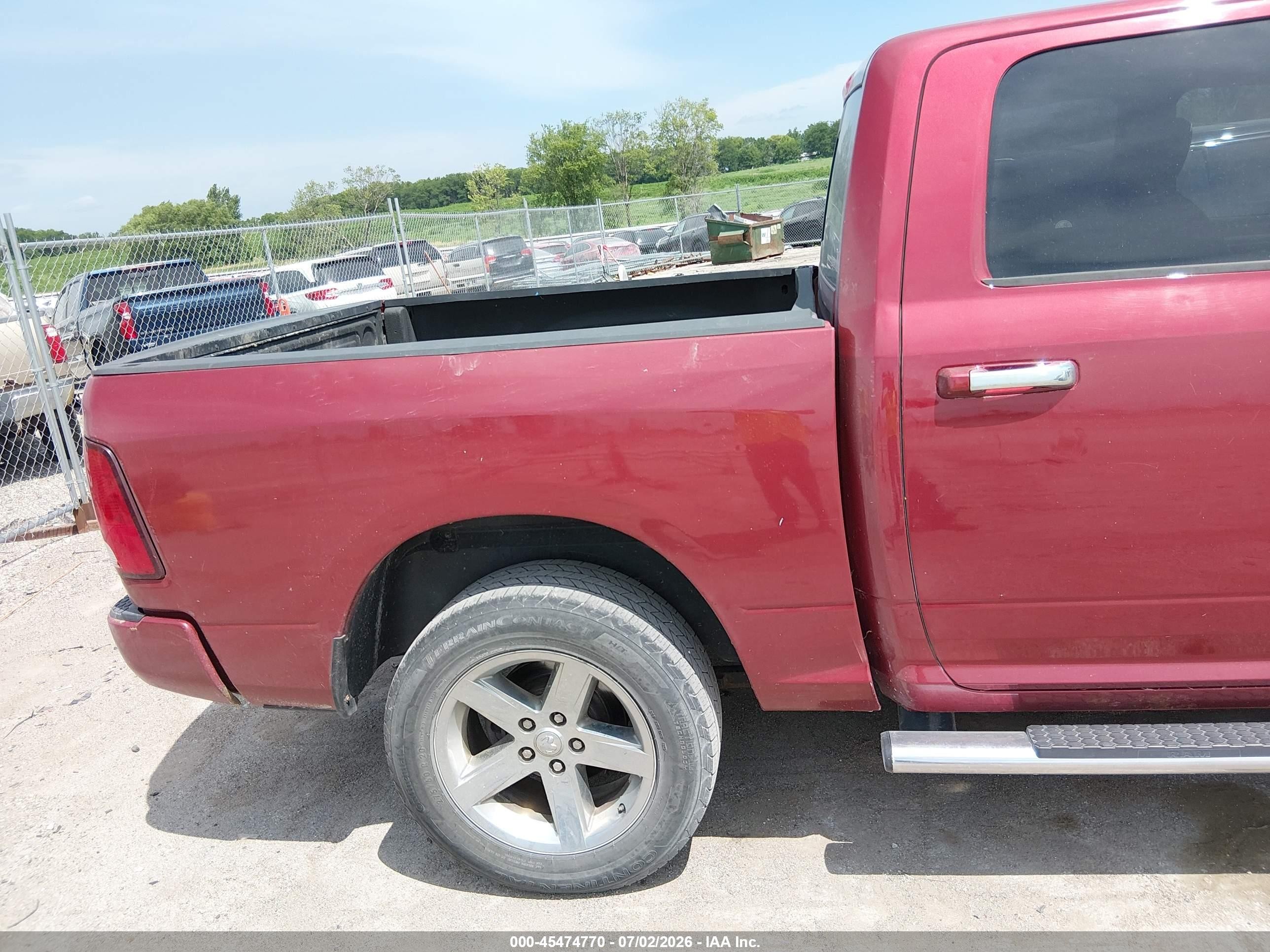 2014 Ram 1500 Big Horn Red vin: 1C6RR7LT0ES431016