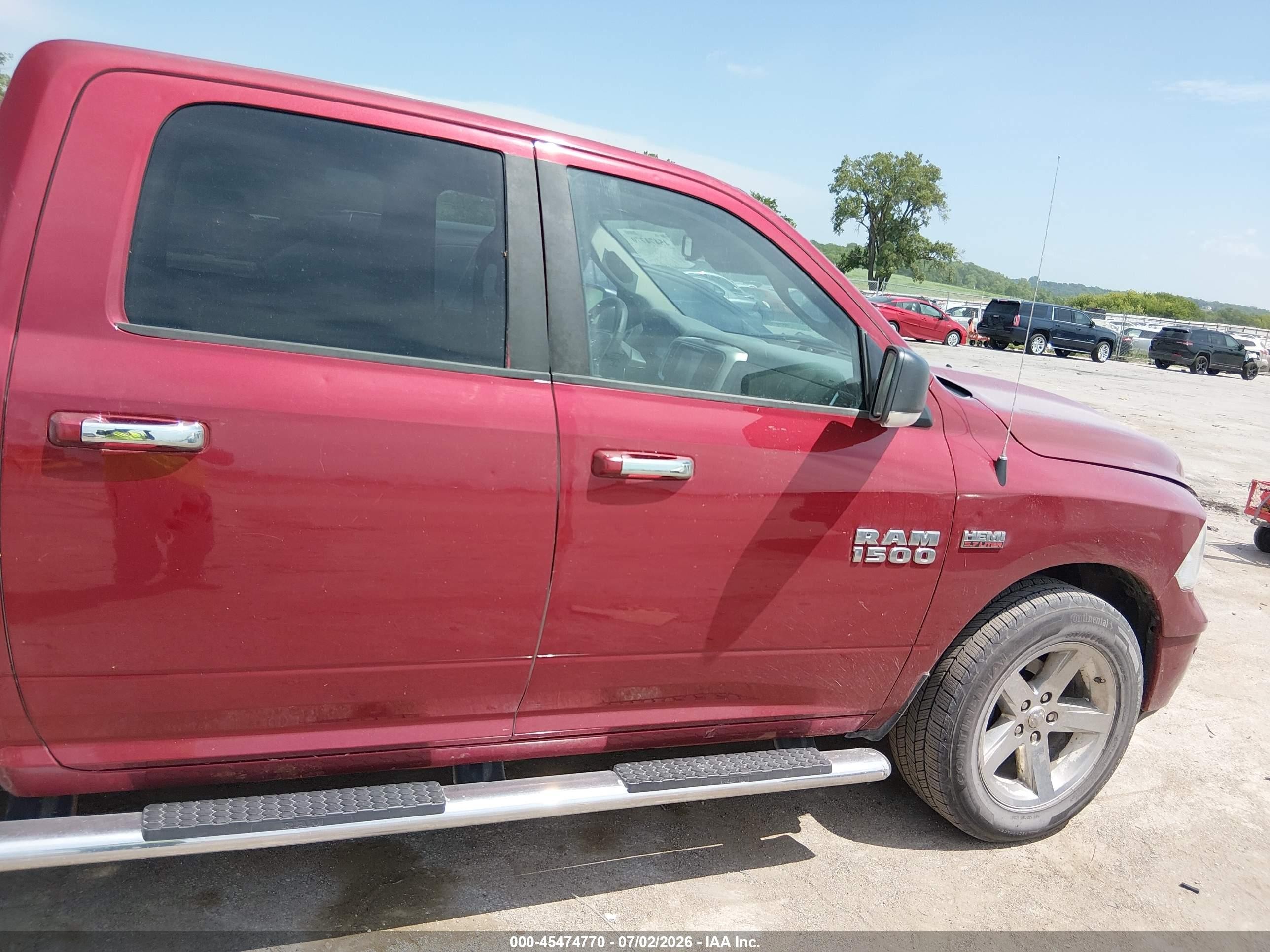 2014 Ram 1500 Big Horn Red vin: 1C6RR7LT0ES431016