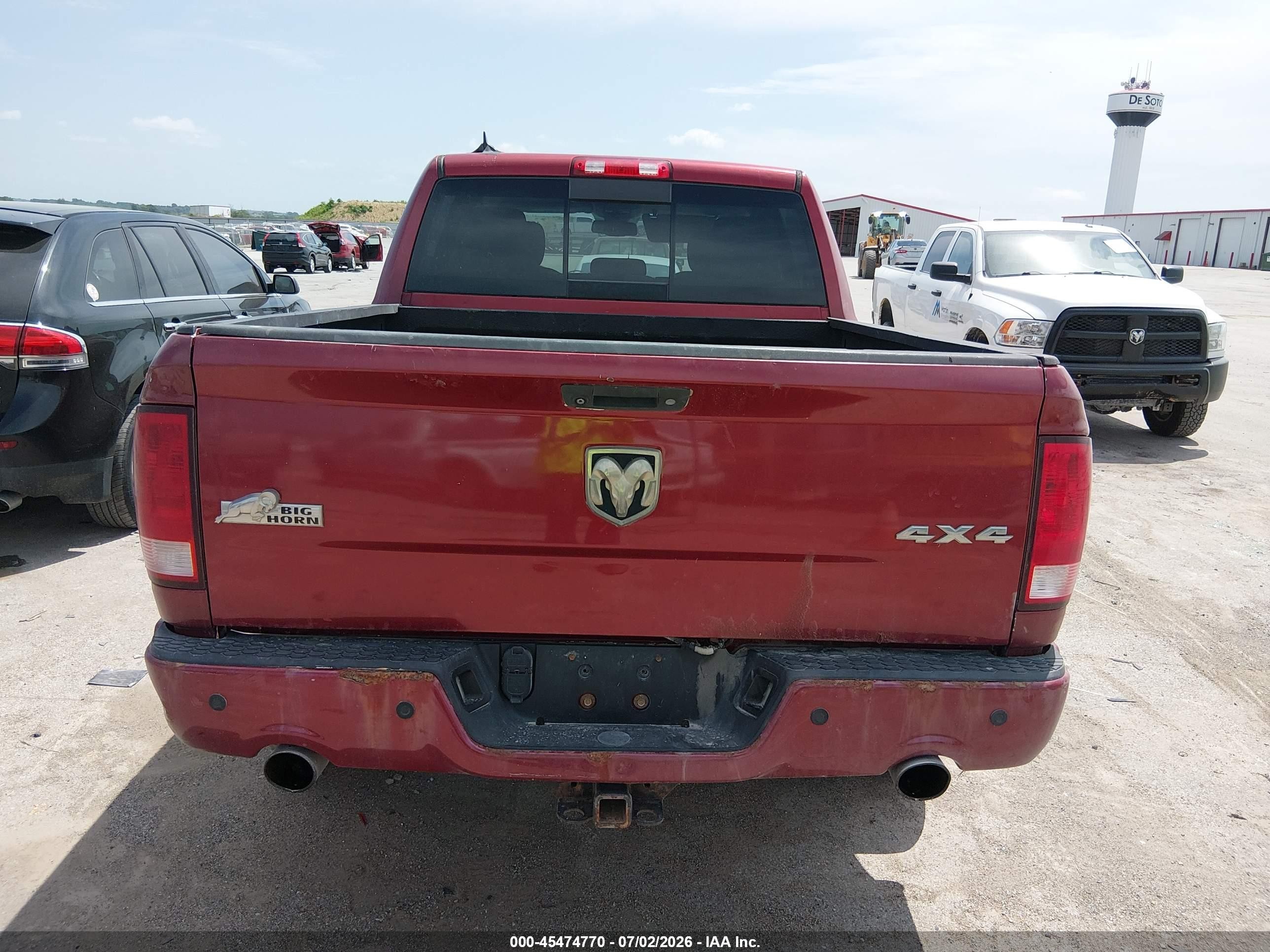 2014 Ram 1500 Big Horn Red vin: 1C6RR7LT0ES431016