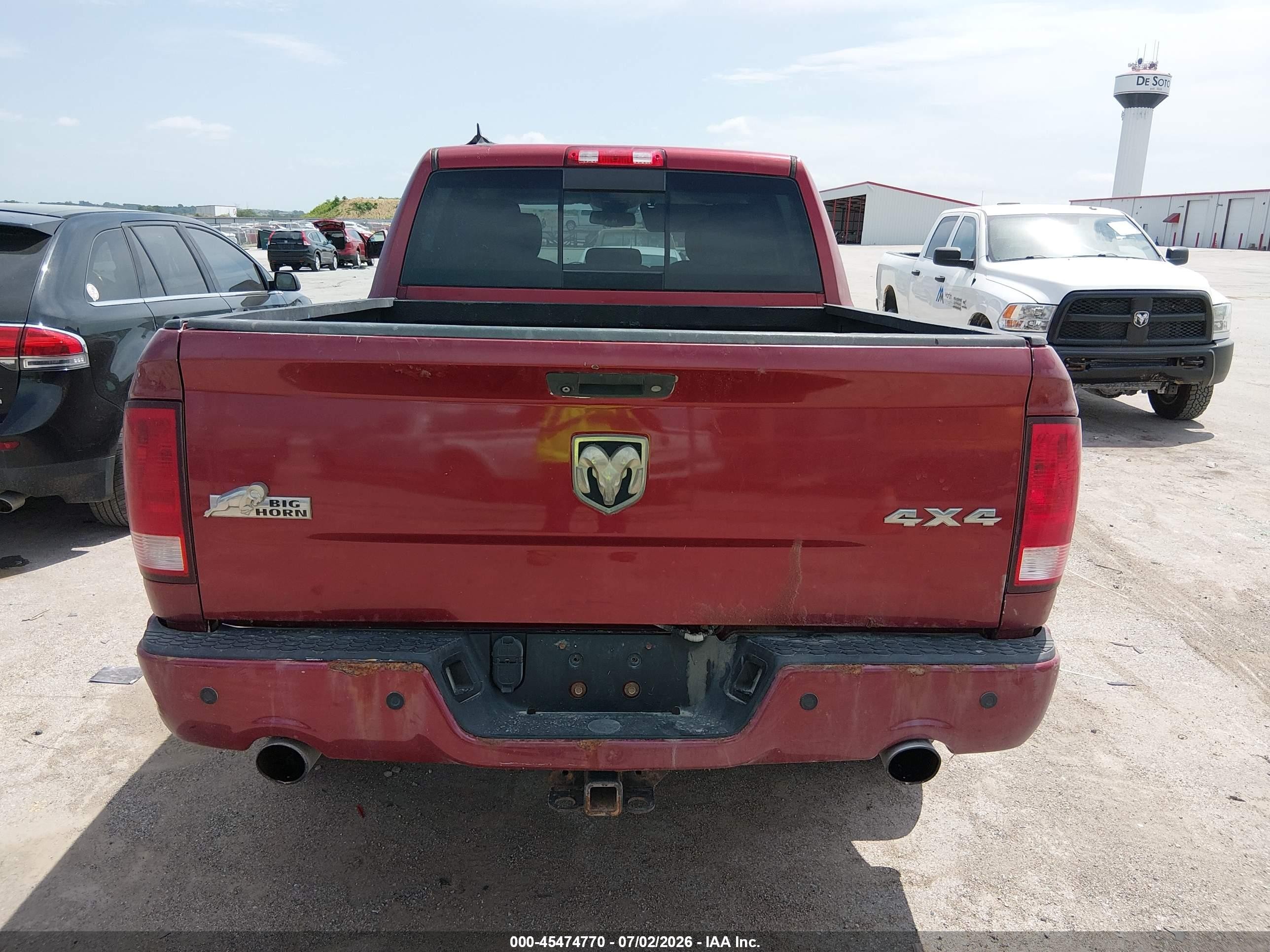 2014 Ram 1500 Big Horn Red vin: 1C6RR7LT0ES431016