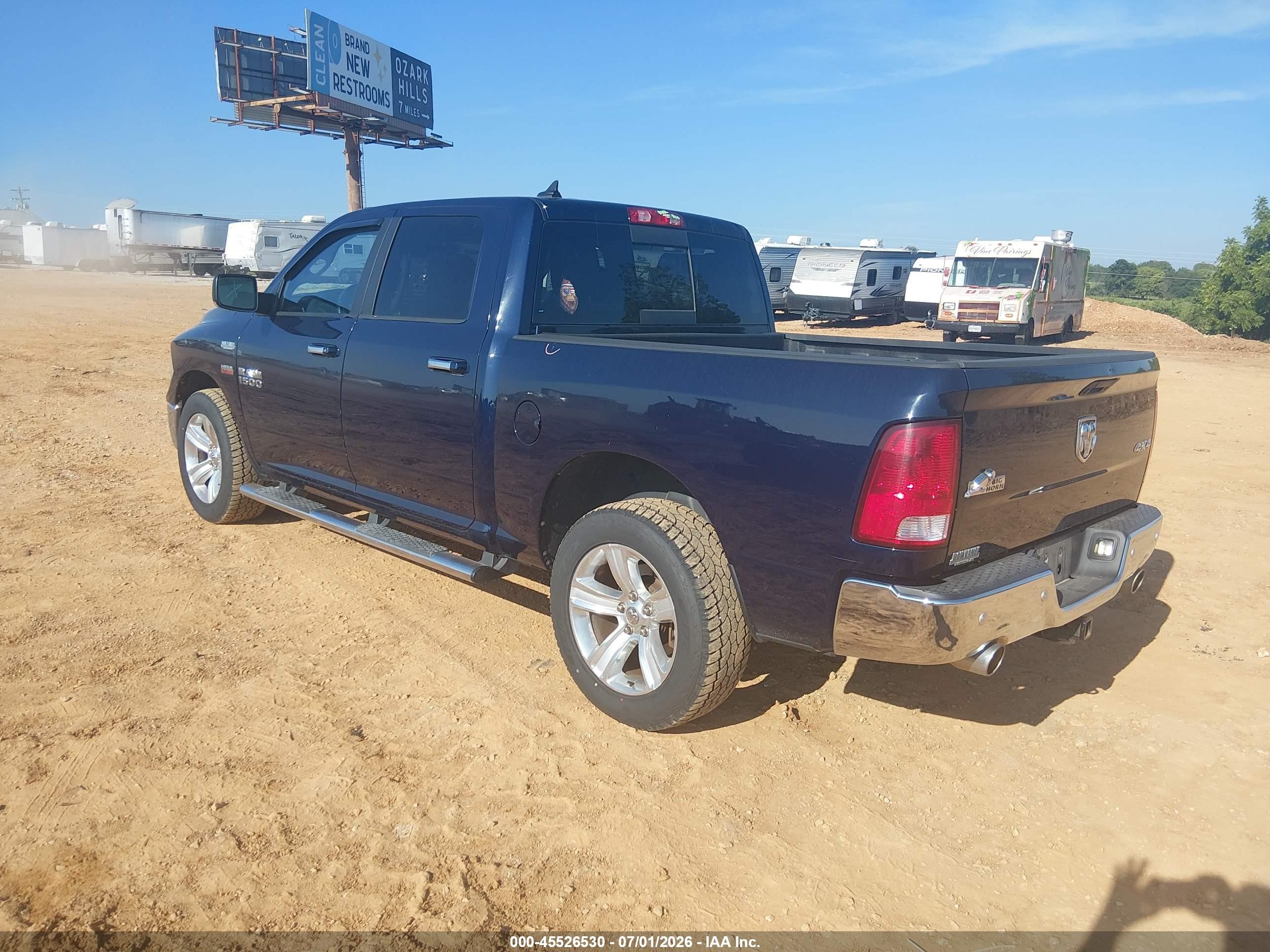 2014 Ram 1500 Big Horn Dark Blue vin: 1C6RR7LT0ES436751