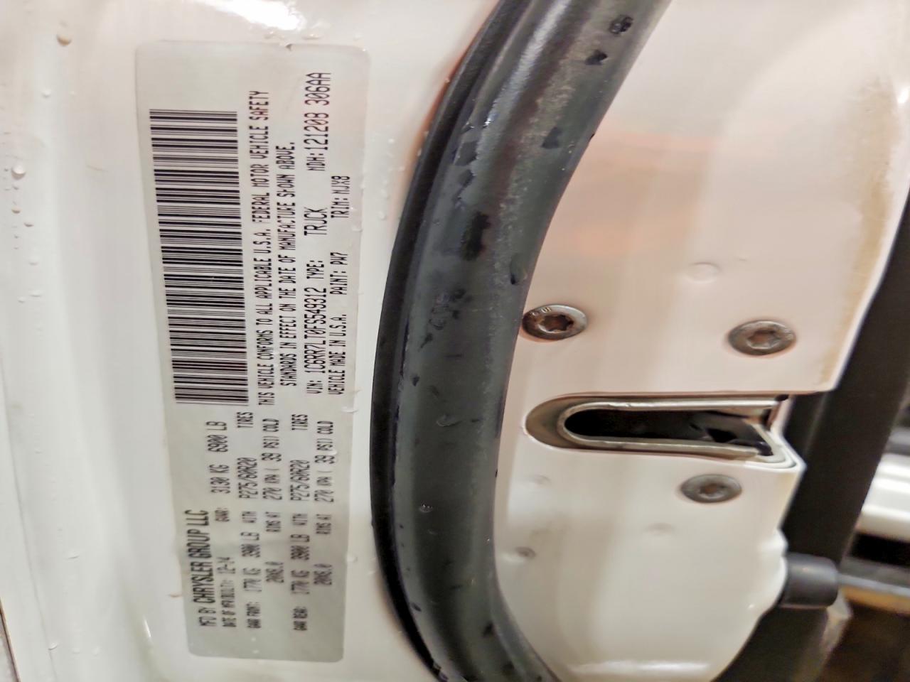 2015 Ram 1500 Slt White vin: 1C6RR7LT0FS549312