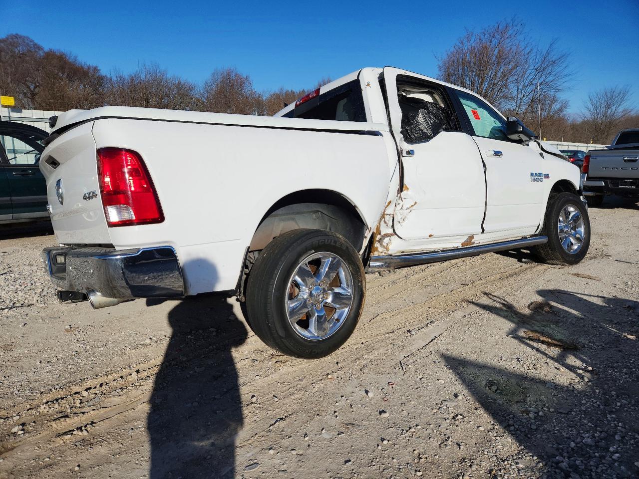 2015 Ram 1500 Slt White vin: 1C6RR7LT0FS695855
