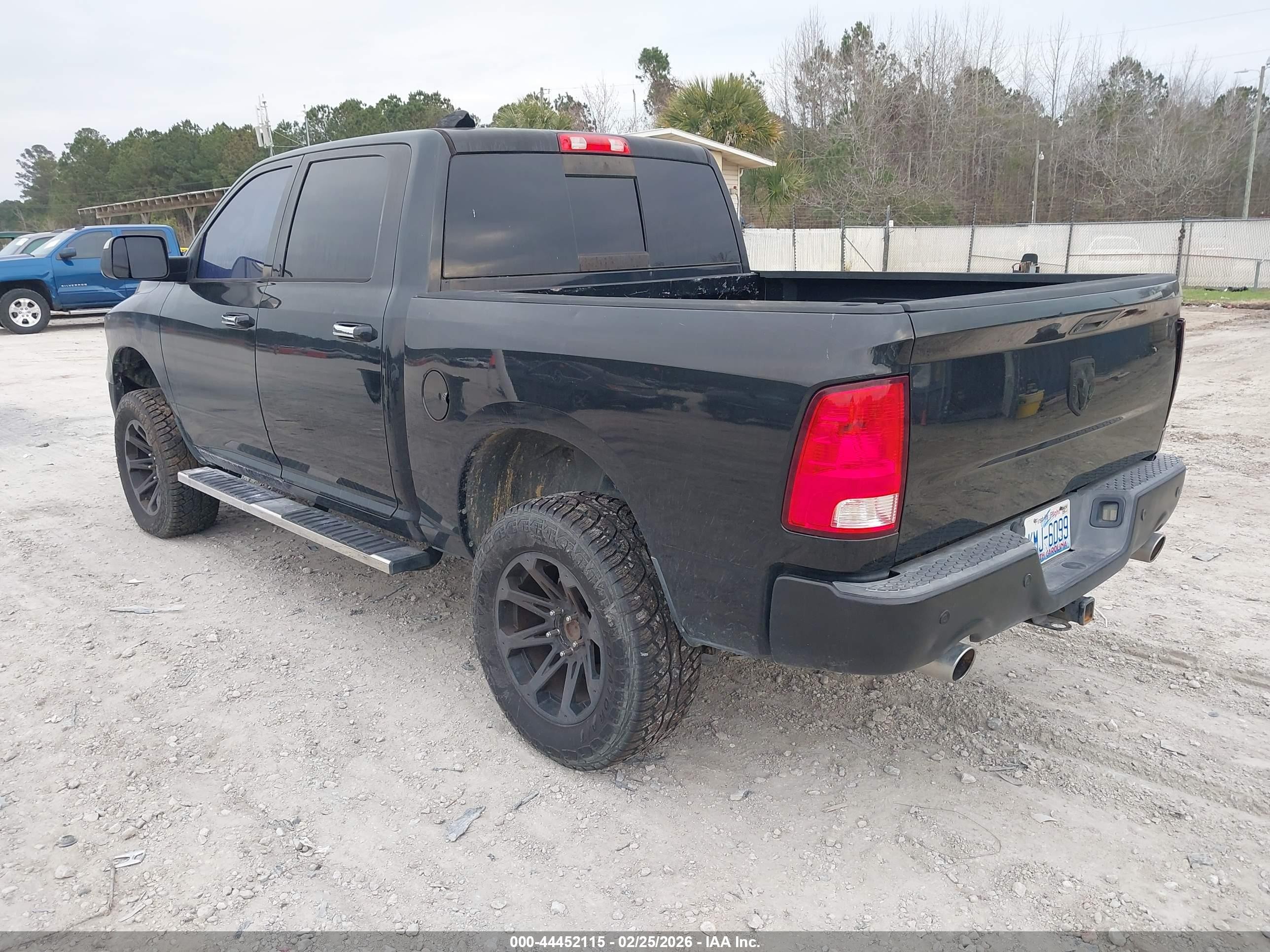 2015 Ram 1500 Big Horn Black vin: 1C6RR7LT0FS764947
