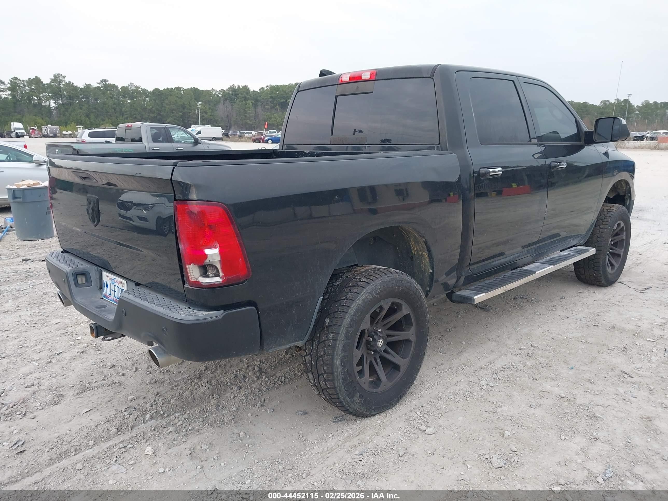 2015 Ram 1500 Big Horn Black vin: 1C6RR7LT0FS764947