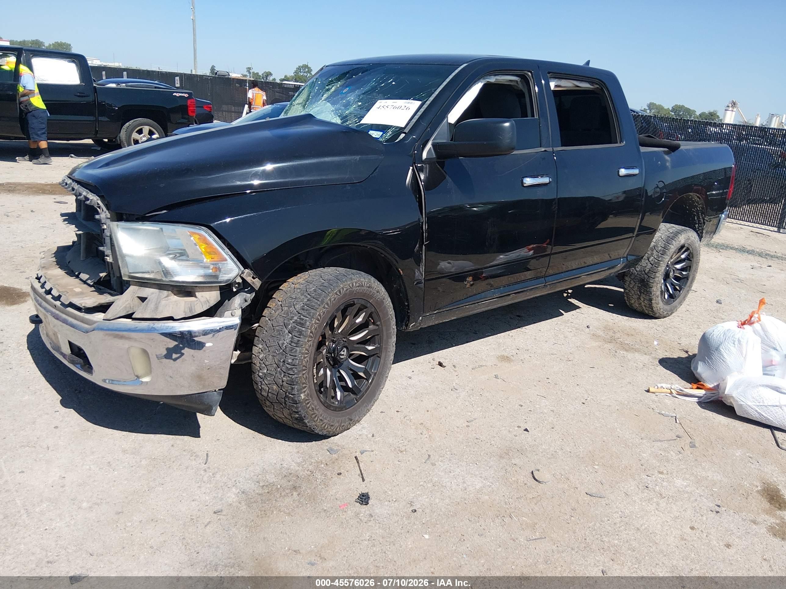 2014 Ram 1500 Big Horn Black vin: 1C6RR7LT1ES256405
