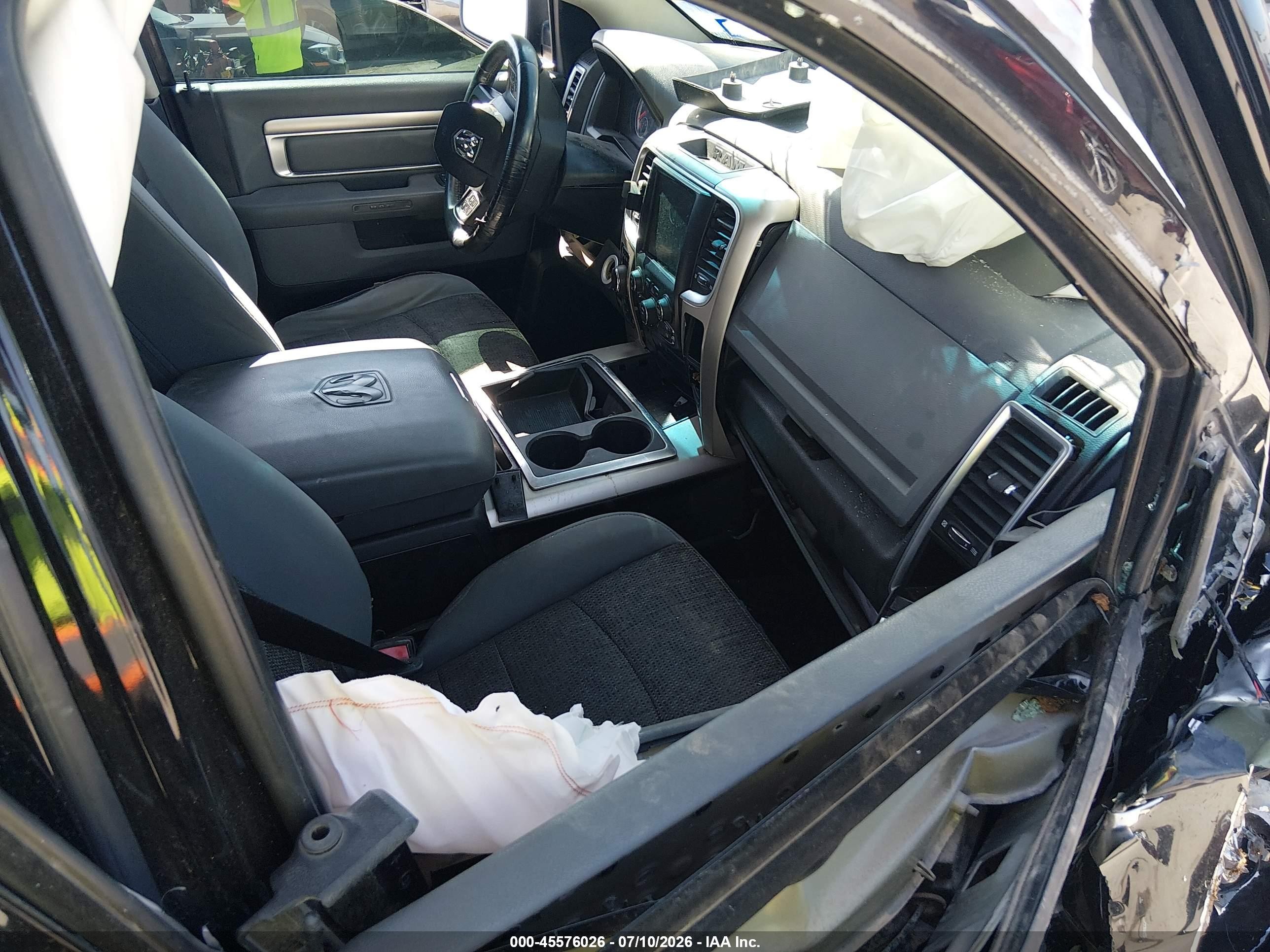 2014 Ram 1500 Big Horn Black vin: 1C6RR7LT1ES256405