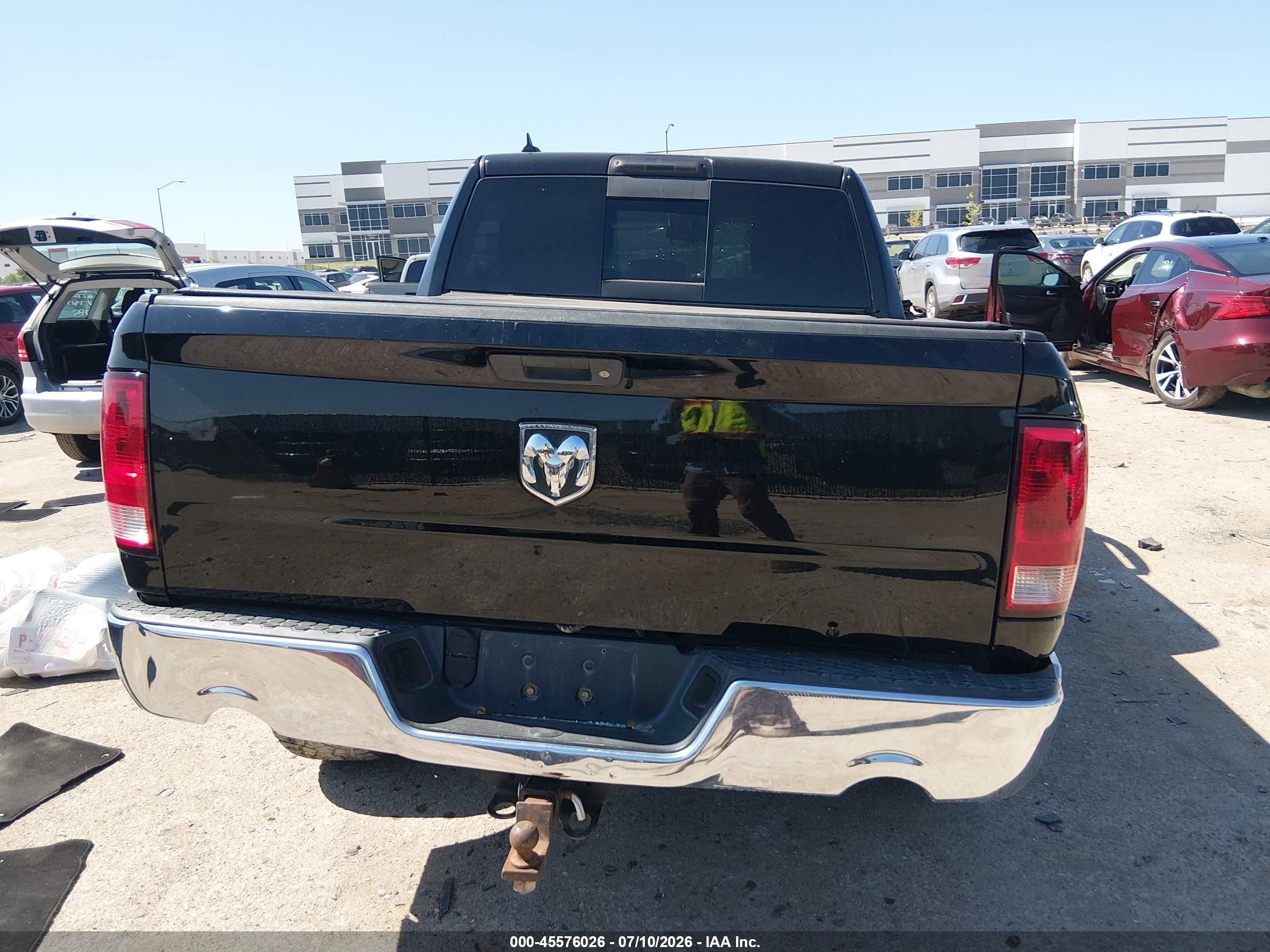 2014 Ram 1500 Big Horn Black vin: 1C6RR7LT1ES256405