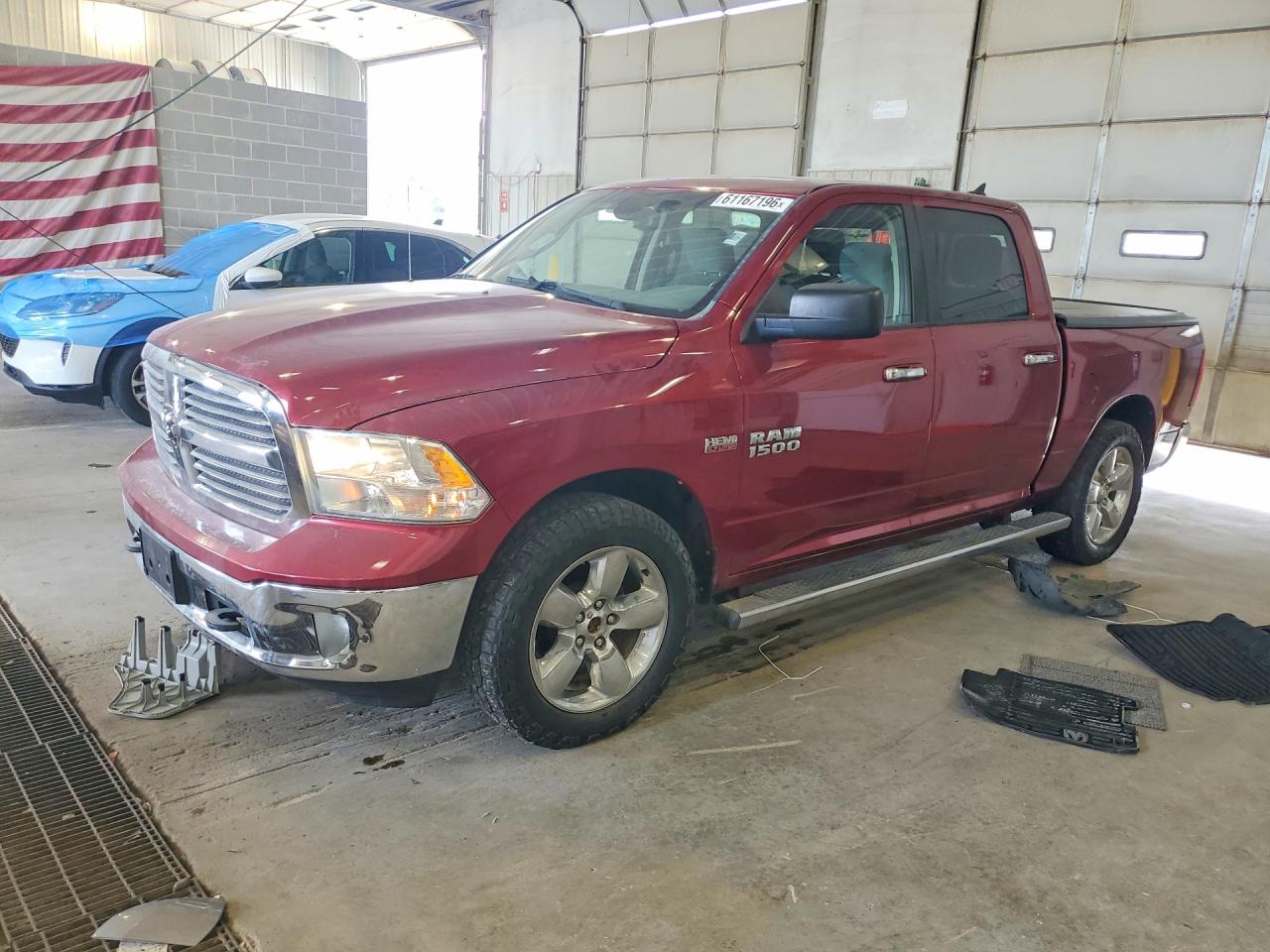 2014 Ram 1500 Slt Burgundy vin: 1C6RR7LT1ES284253