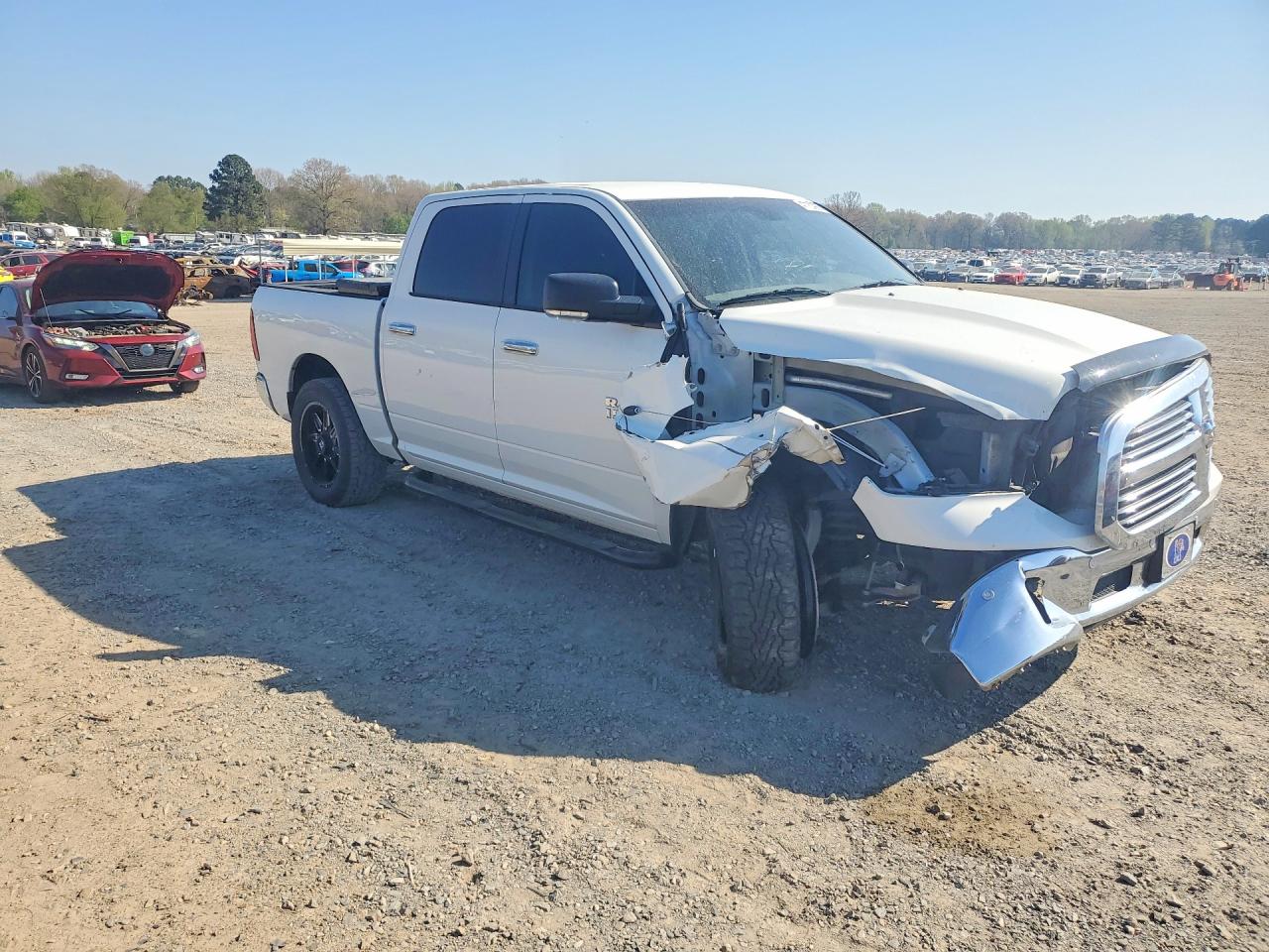 2015 Ram 1500 Slt White vin: 1C6RR7LT1FS551358