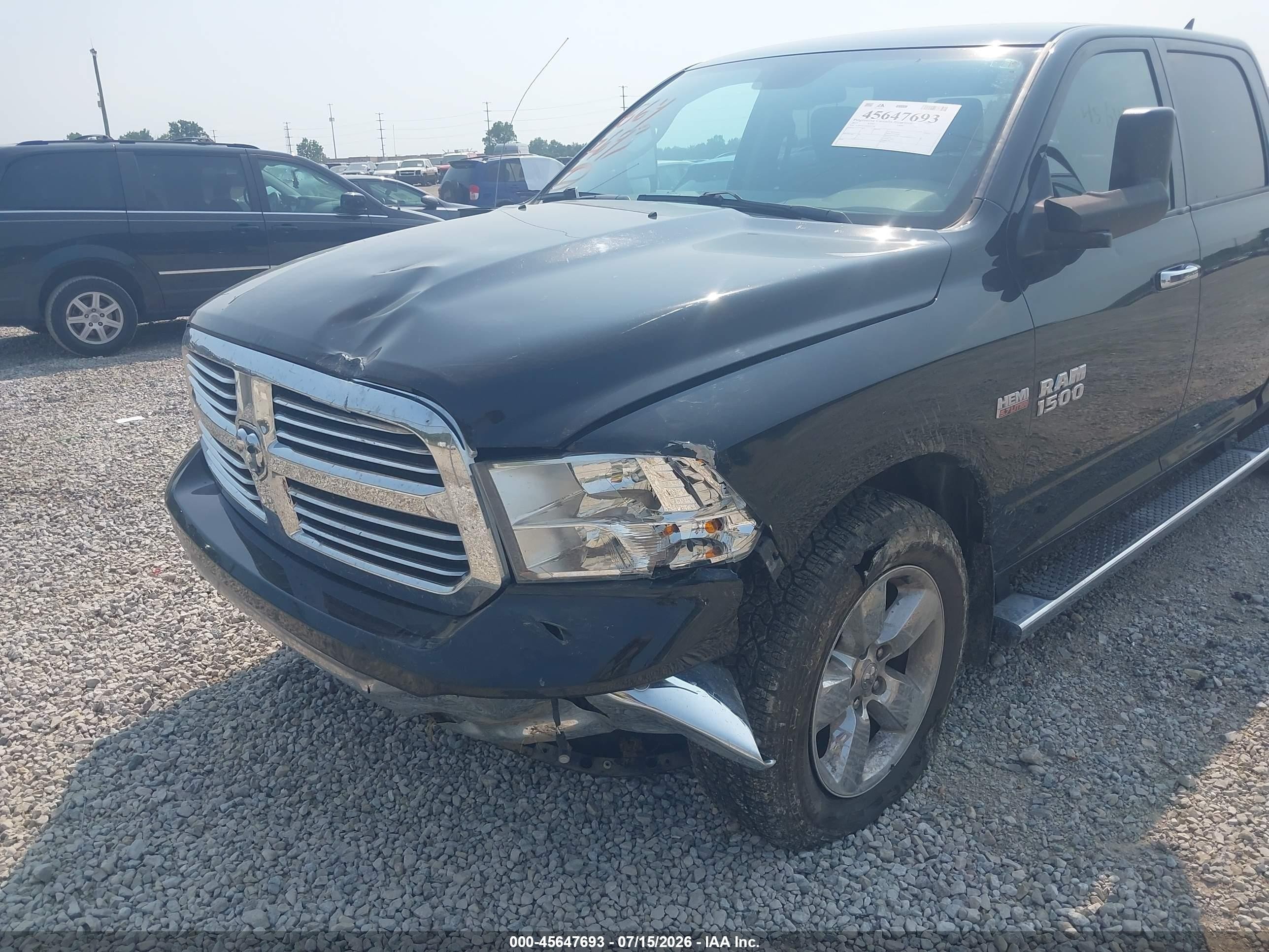 2015 Ram 1500 Big Horn Черный vin: 1C6RR7LT1FS572758