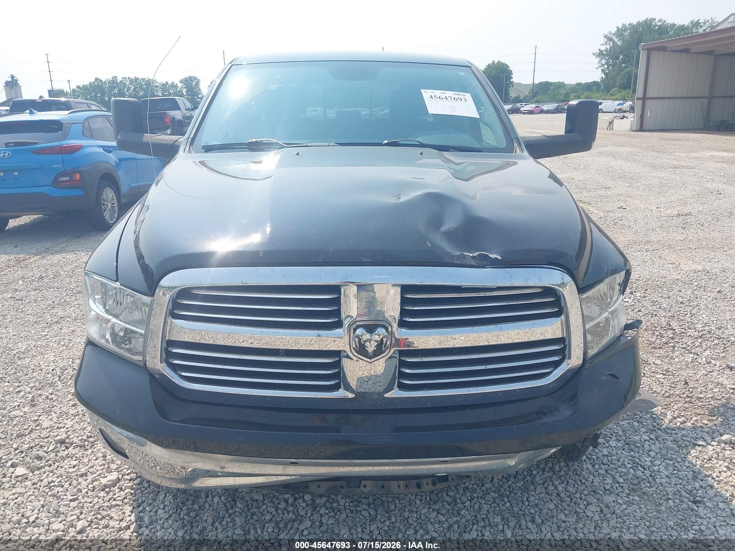 2015 Ram 1500 Big Horn Черный vin: 1C6RR7LT1FS572758