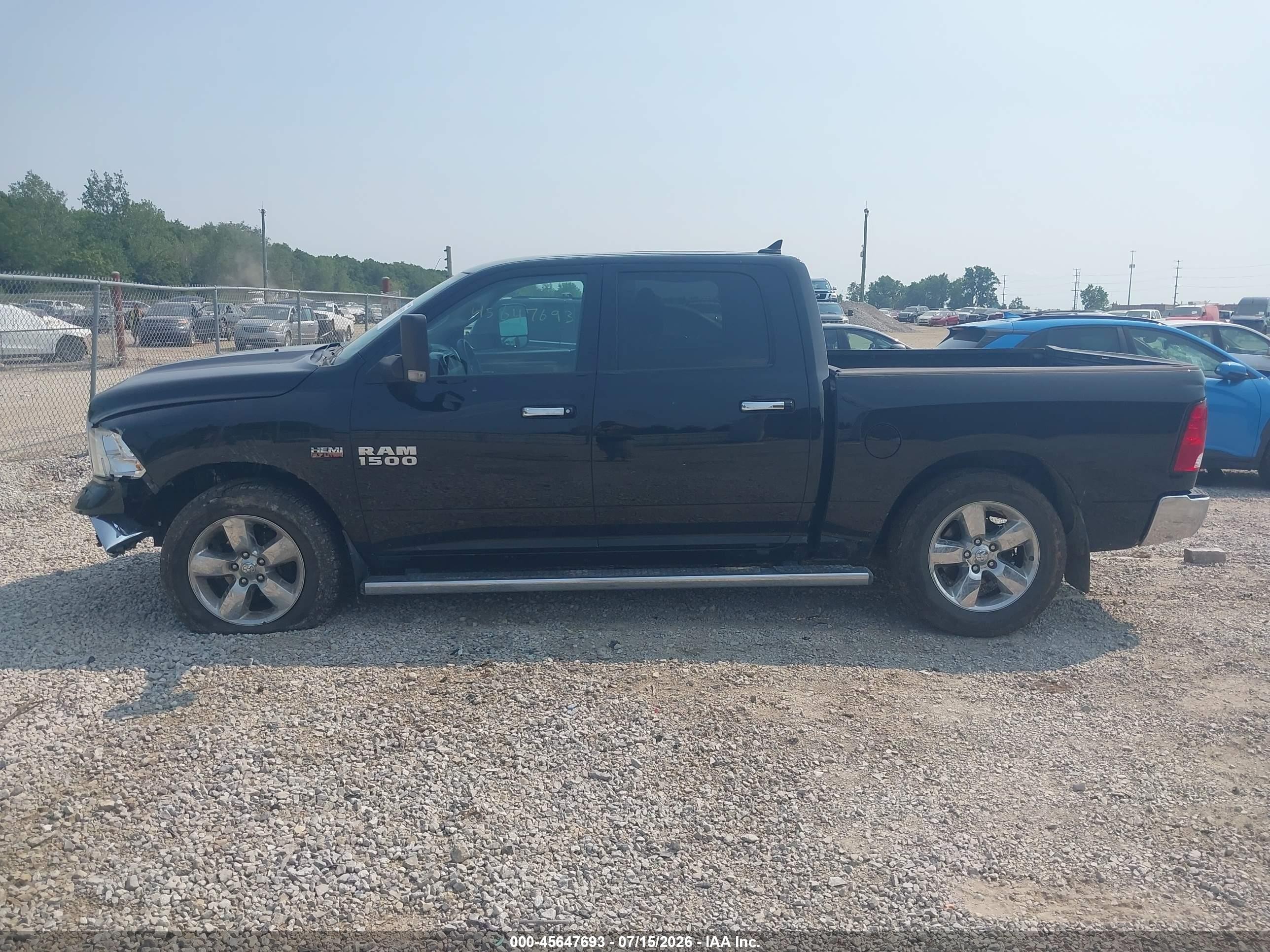 2015 Ram 1500 Big Horn Черный vin: 1C6RR7LT1FS572758