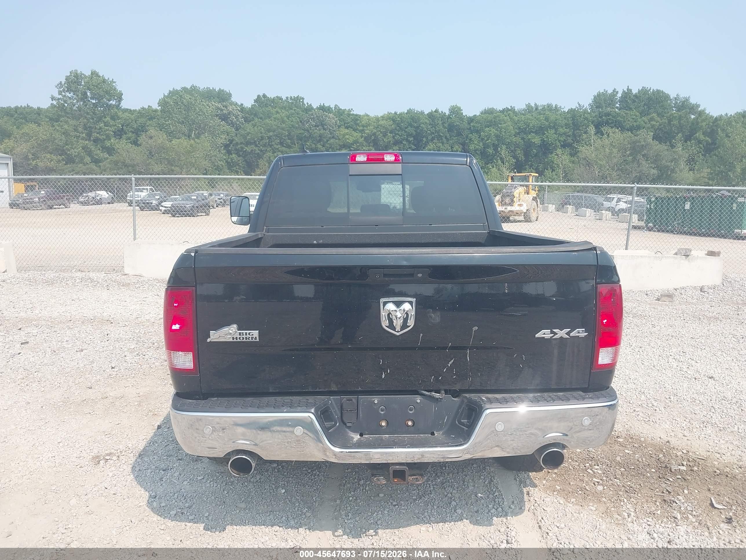 2015 Ram 1500 Big Horn Черный vin: 1C6RR7LT1FS572758