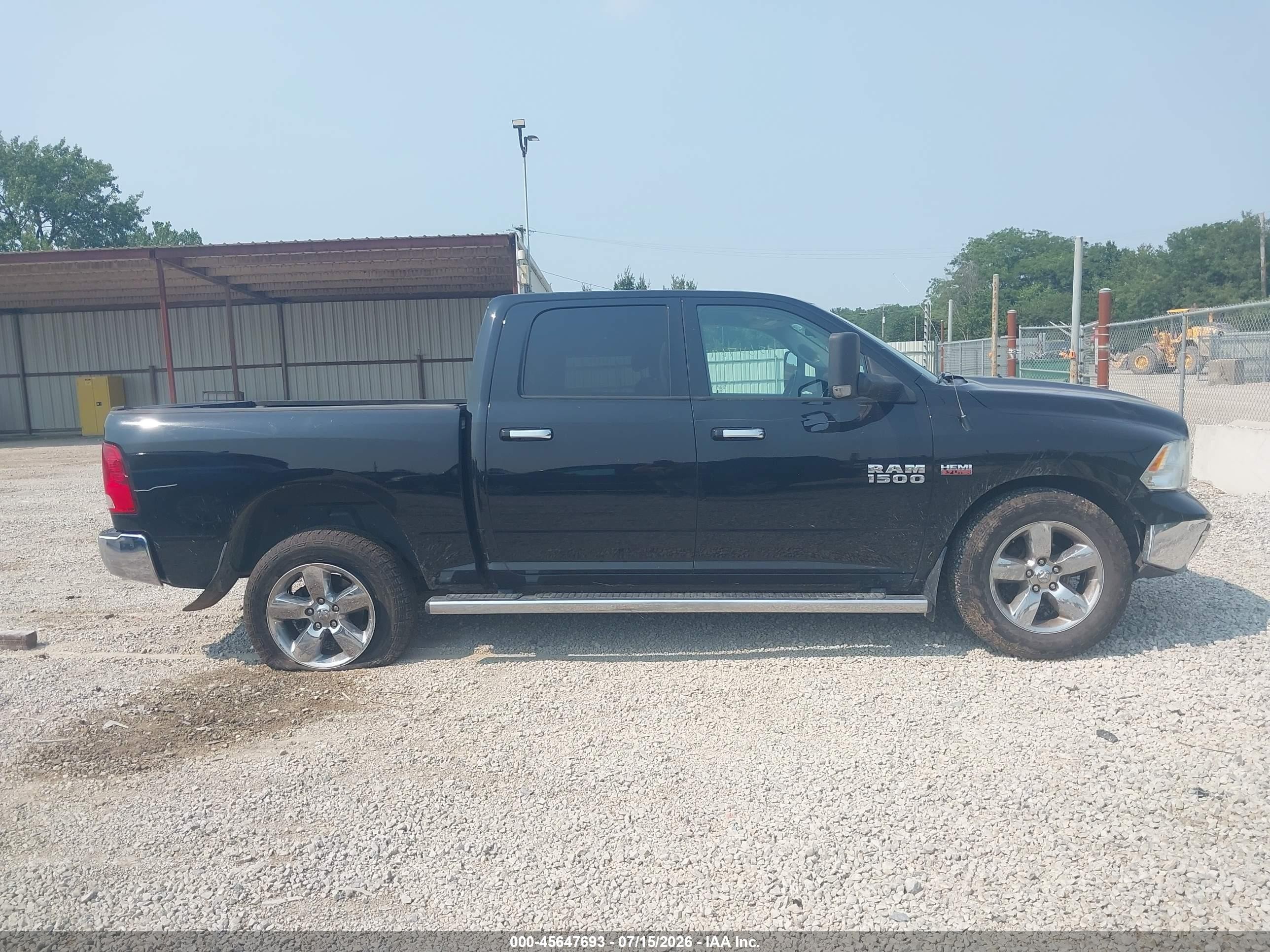 2015 Ram 1500 Big Horn Черный vin: 1C6RR7LT1FS572758