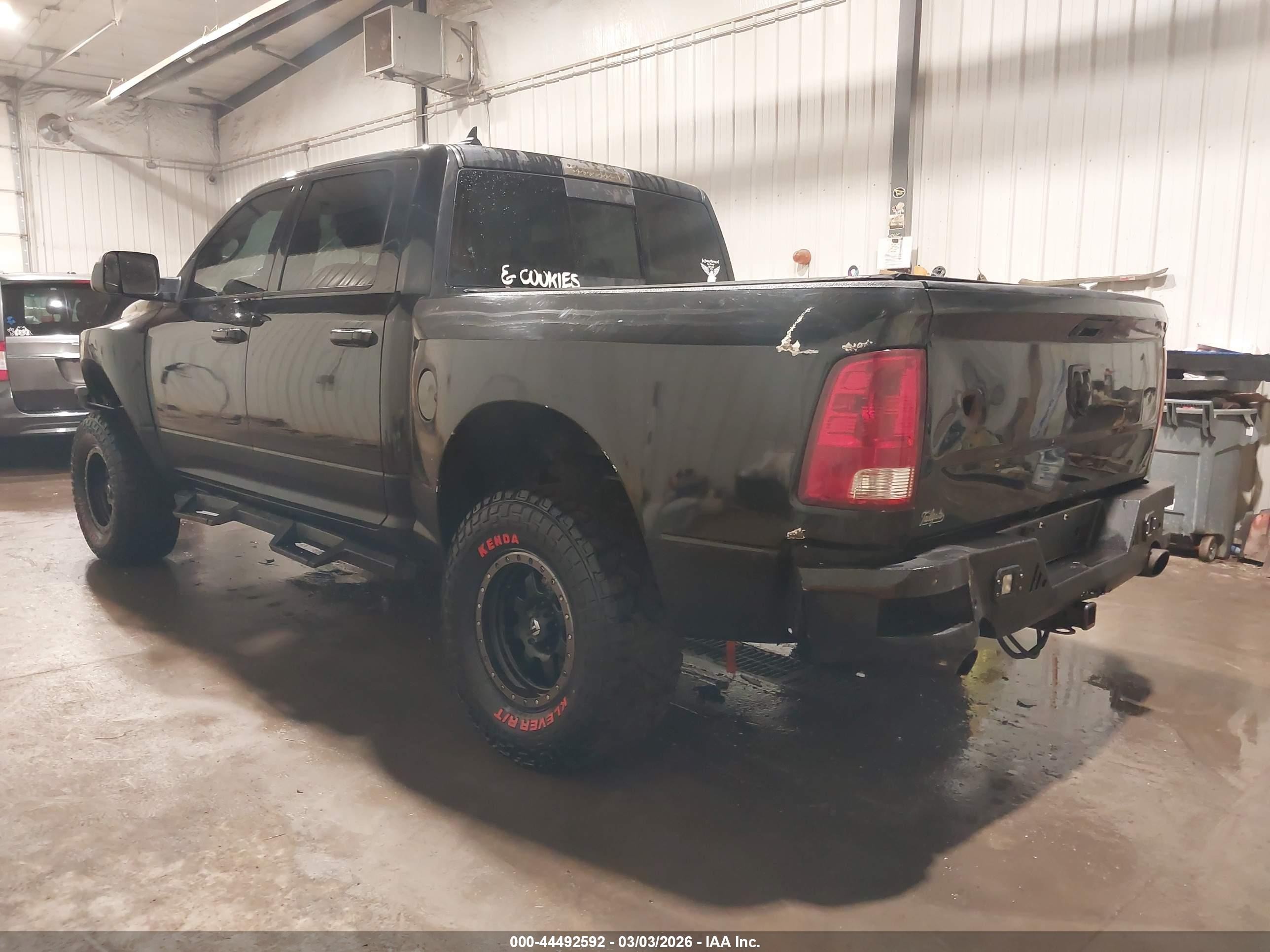 2015 Ram 1500 Big Horn Black vin: 1C6RR7LT1FS642405