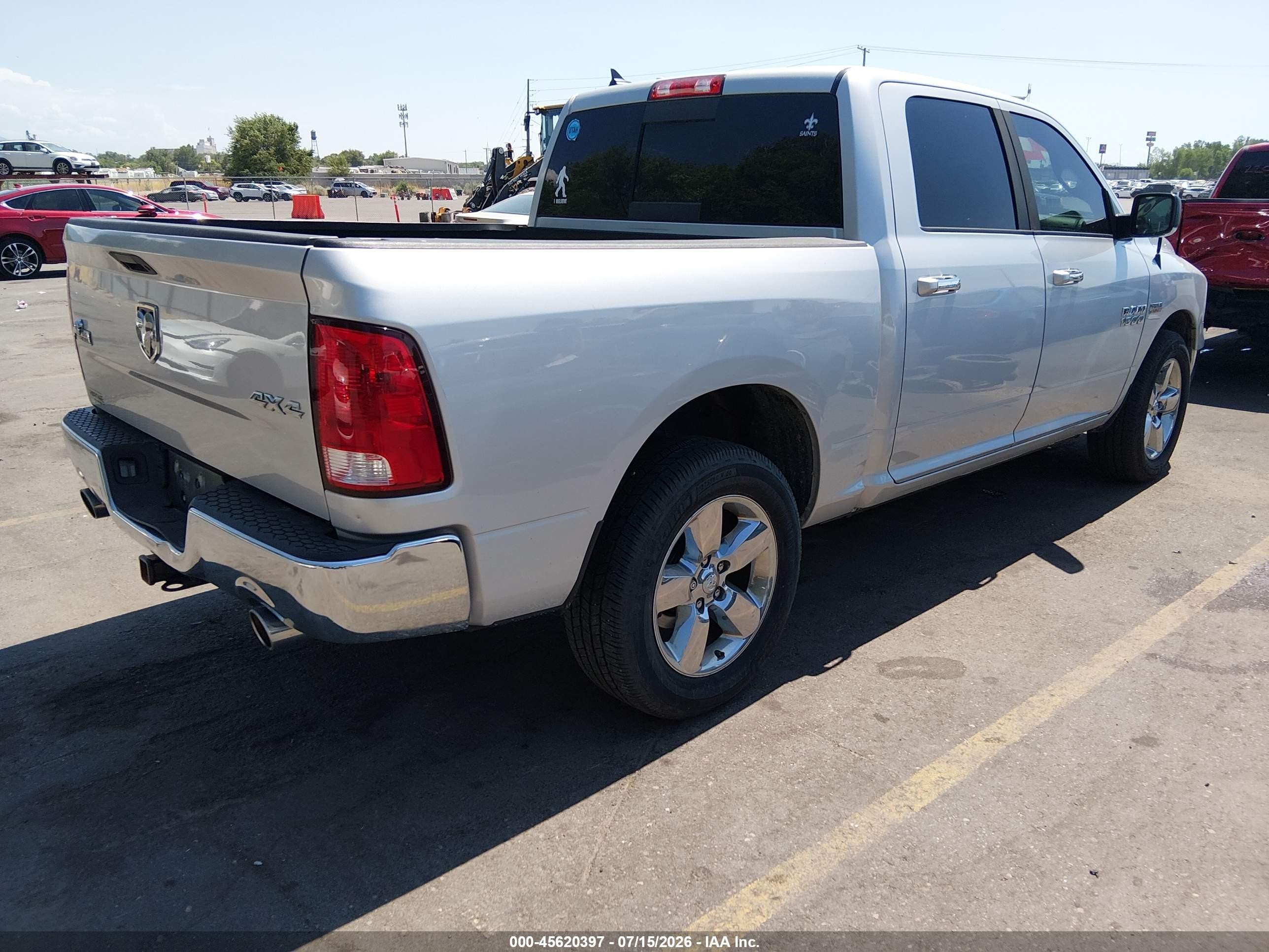 2015 Ram 1500 Big Horn Silver vin: 1C6RR7LT1FS759255