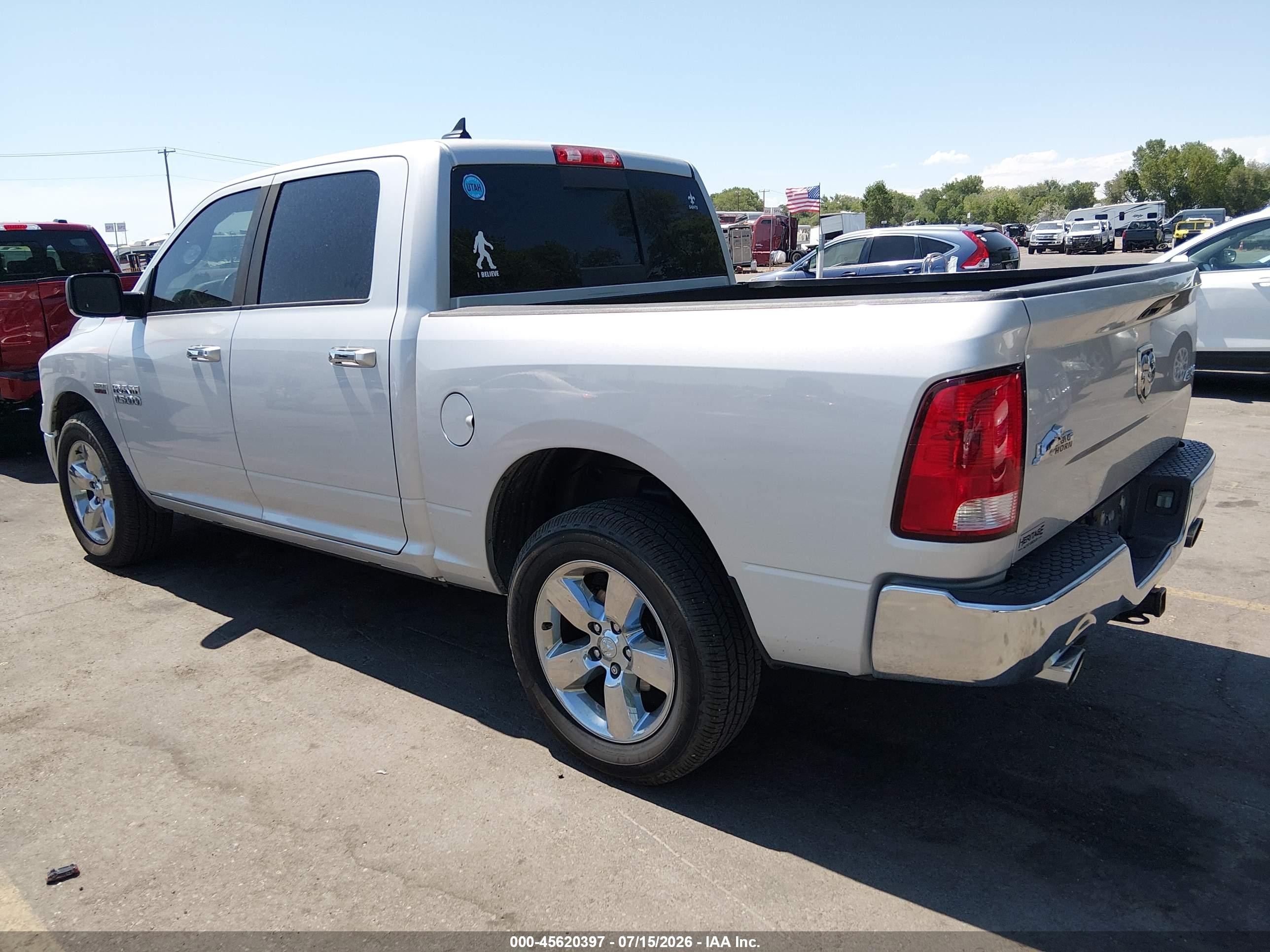 2015 Ram 1500 Big Horn Silver vin: 1C6RR7LT1FS759255