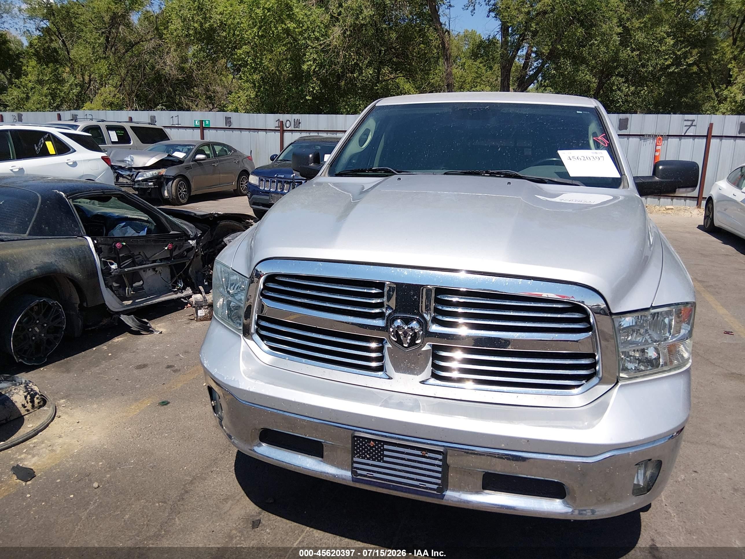 2015 Ram 1500 Big Horn Silver vin: 1C6RR7LT1FS759255