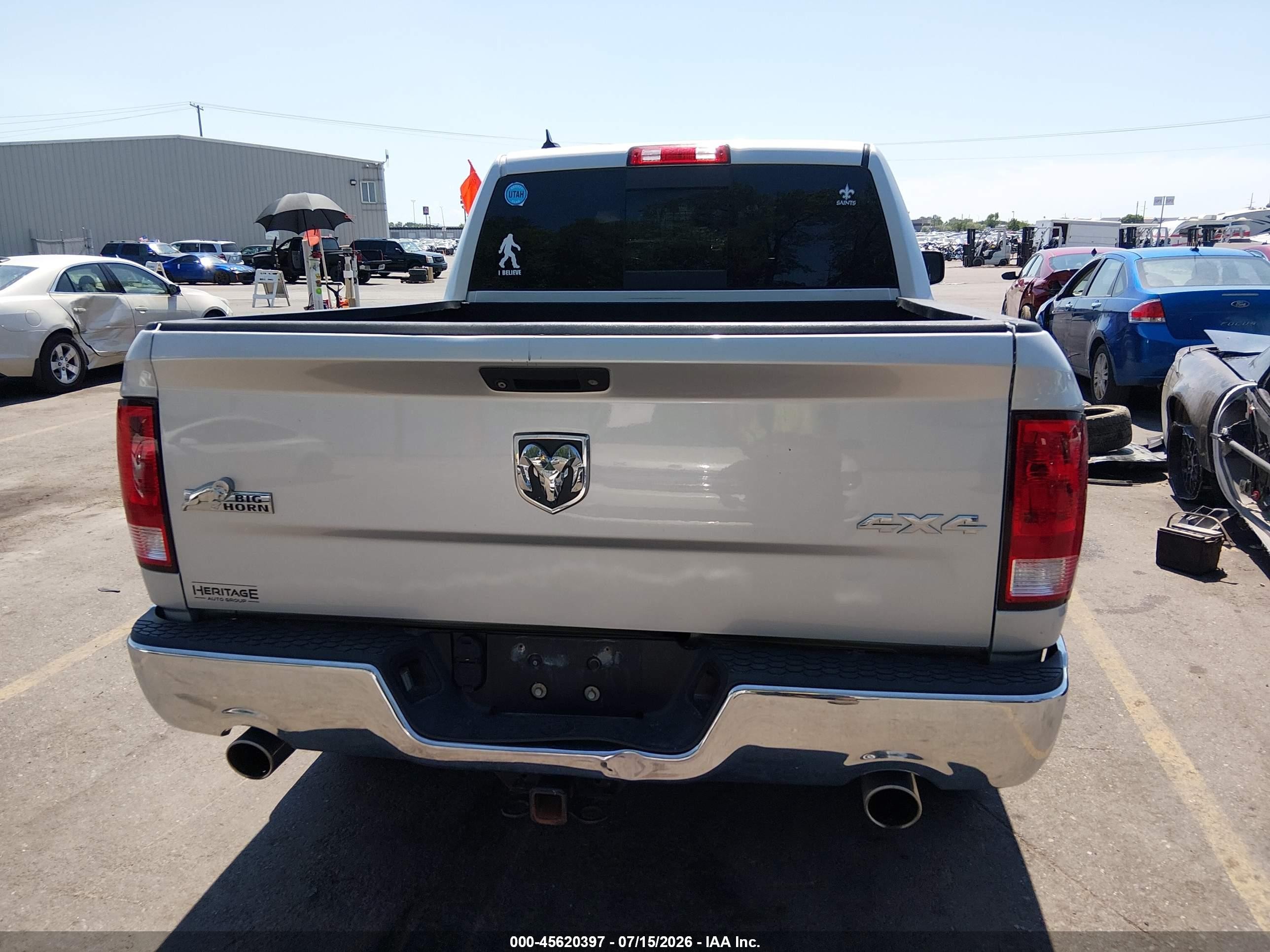 2015 Ram 1500 Big Horn Silver vin: 1C6RR7LT1FS759255