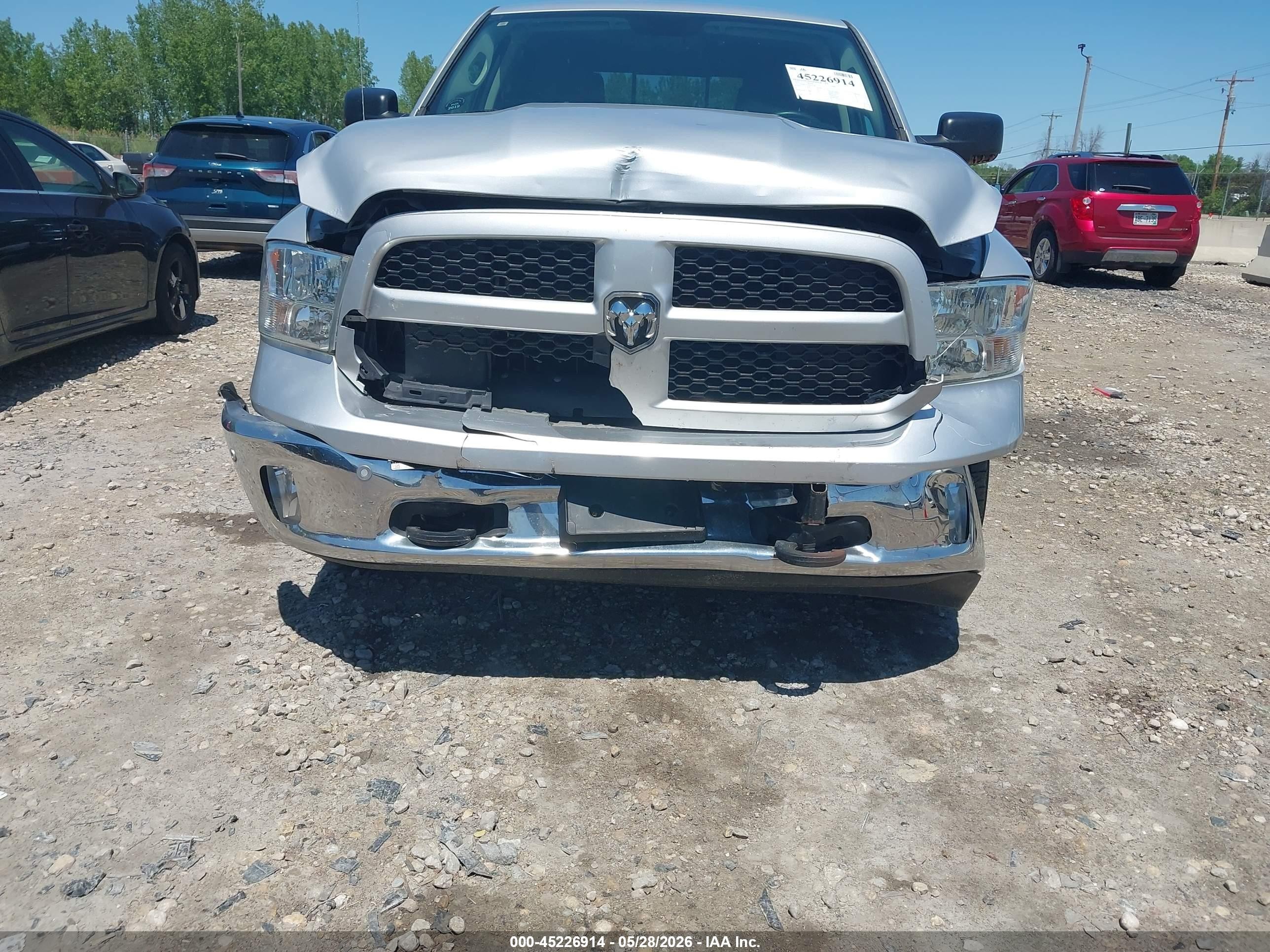 2014 Ram 1500 Outdoorsman Silver vin: 1C6RR7LT2ES107596