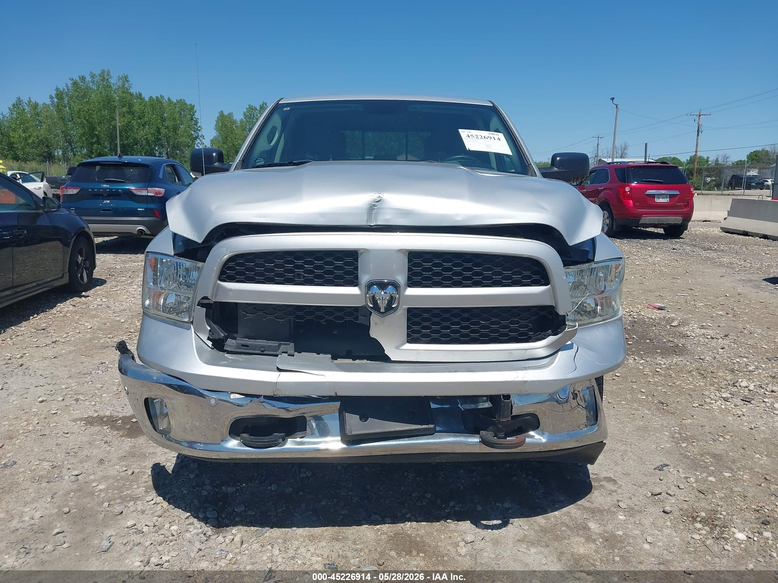 2014 Ram 1500 Outdoorsman Silver vin: 1C6RR7LT2ES107596