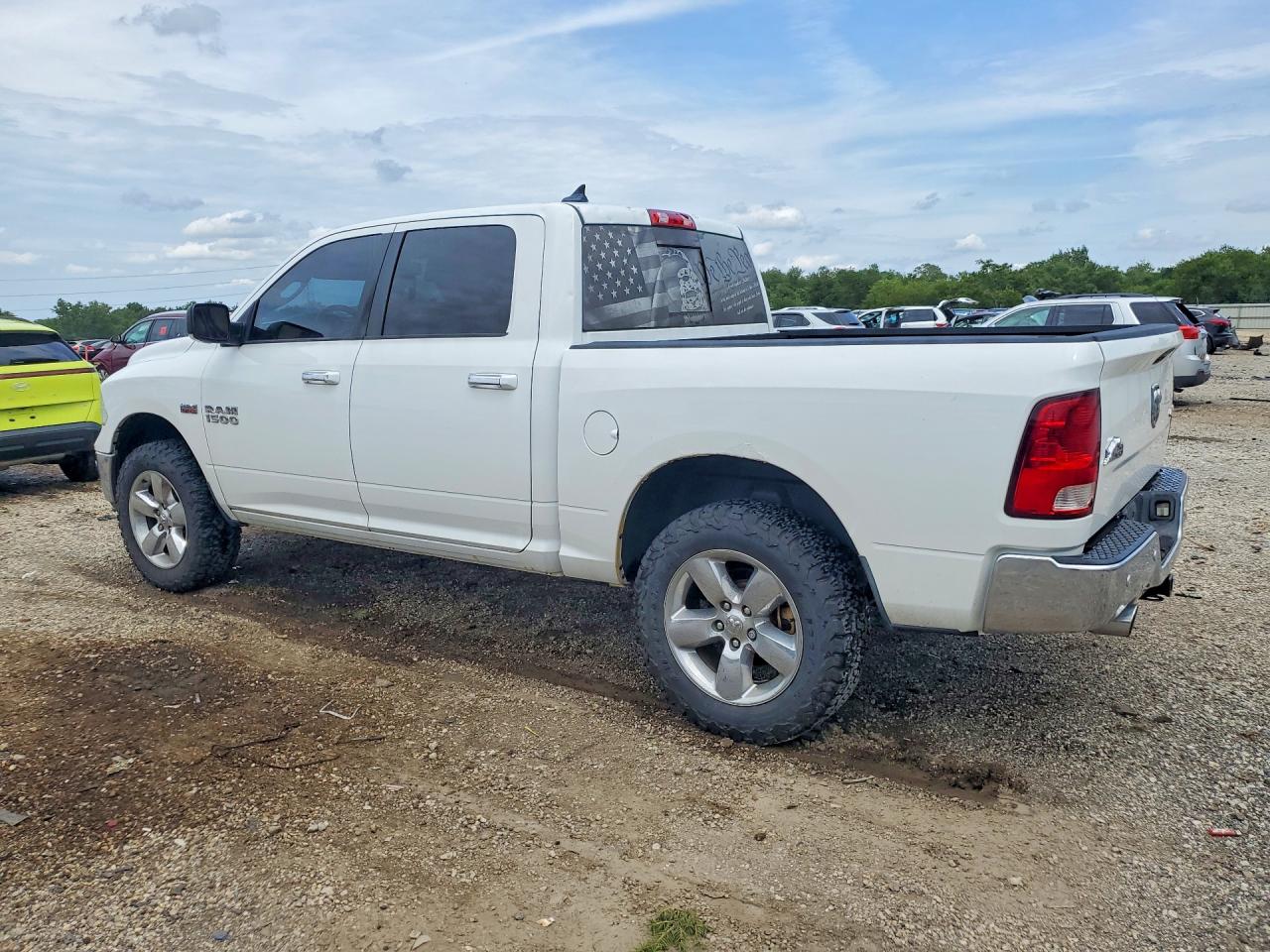 2014 Ram 1500 Slt White vin: 1C6RR7LT2ES290286