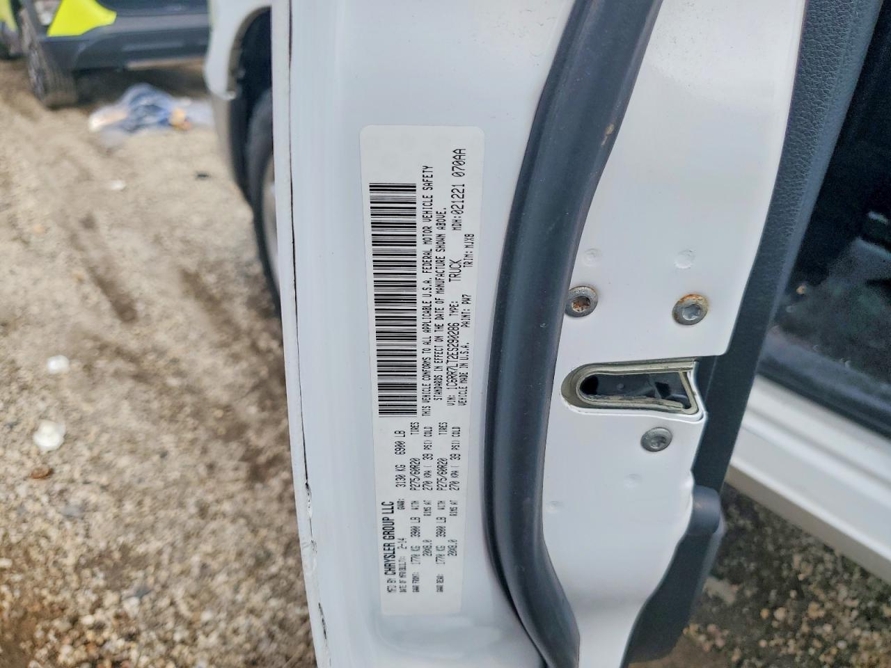 2014 Ram 1500 Slt White vin: 1C6RR7LT2ES290286