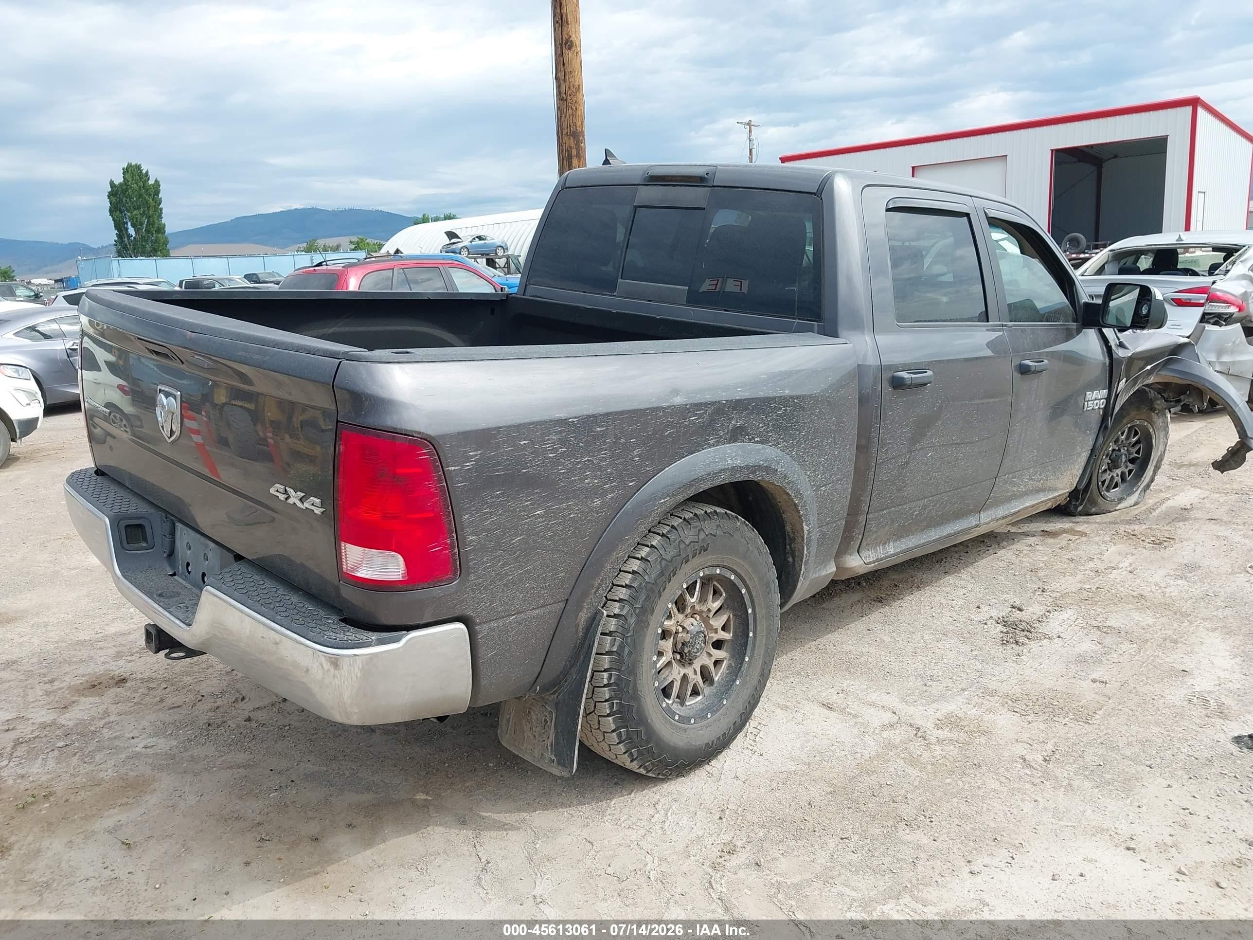2014 Ram 1500 Outdoorsman Серый vin: 1C6RR7LT2ES451932