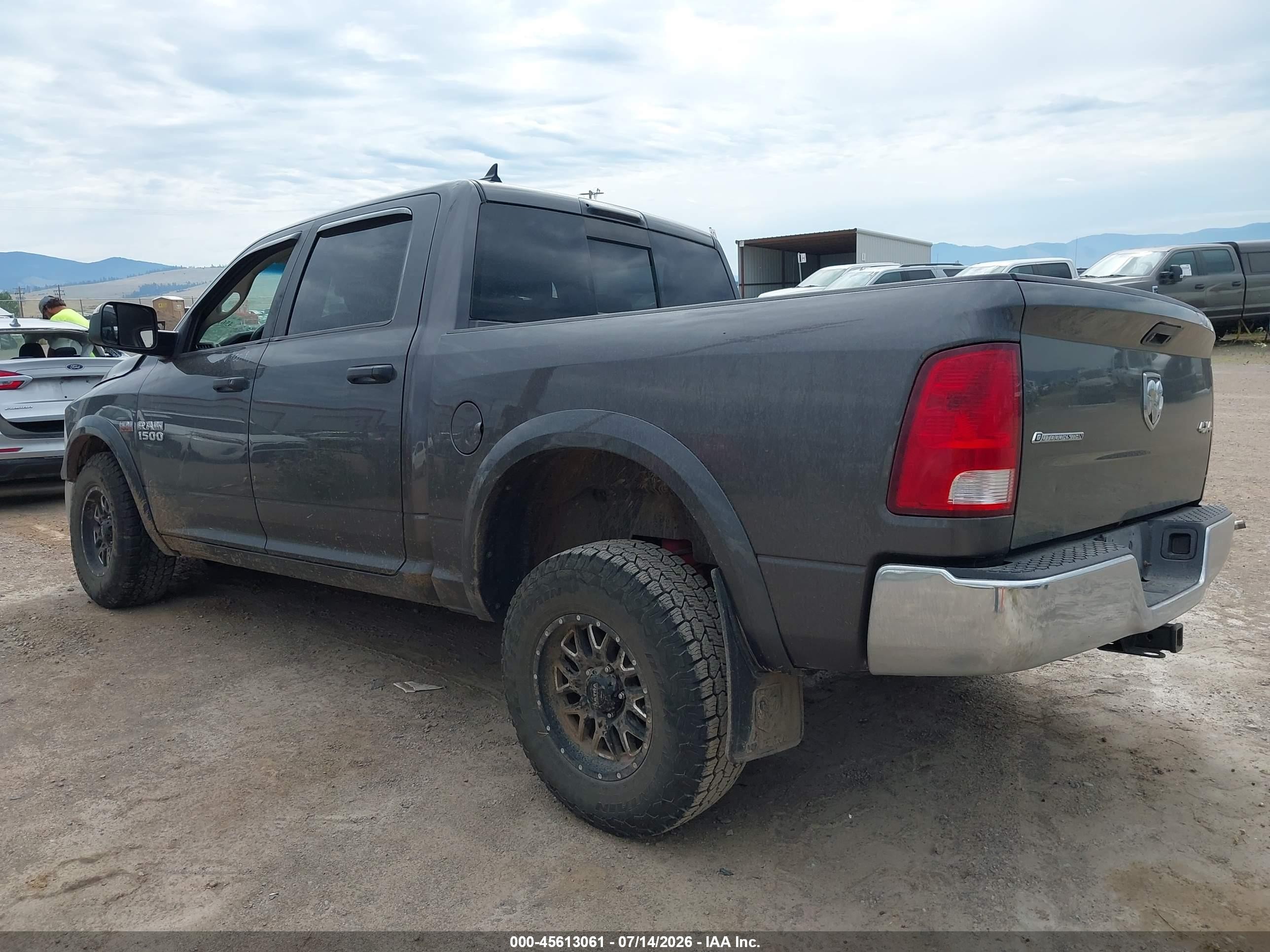 2014 Ram 1500 Outdoorsman Серый vin: 1C6RR7LT2ES451932